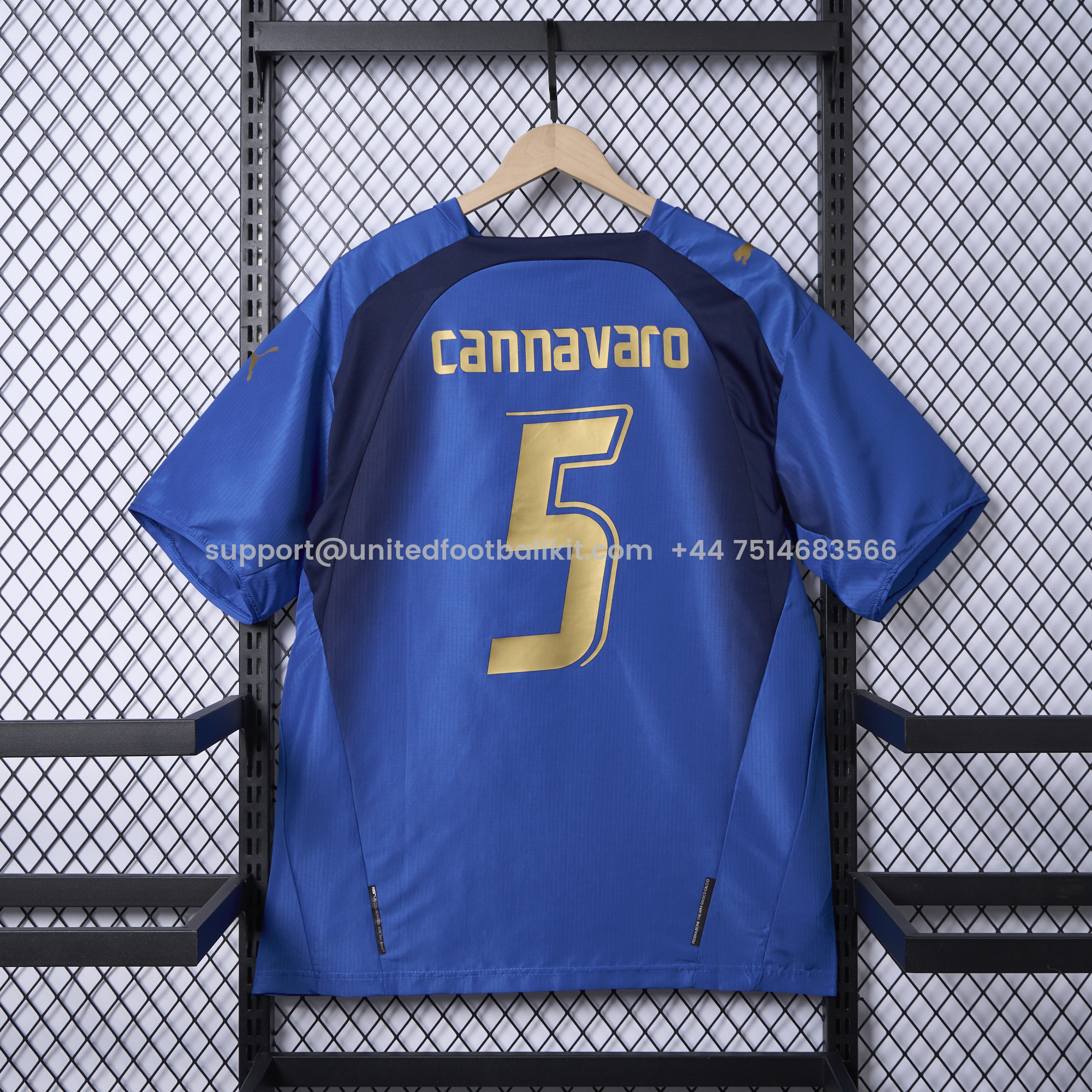 Unitedfootballkit.com | Retro Italy 2006 Home Stadium Jersey -Customize Name, Number and Patch | Worldwide Shipping