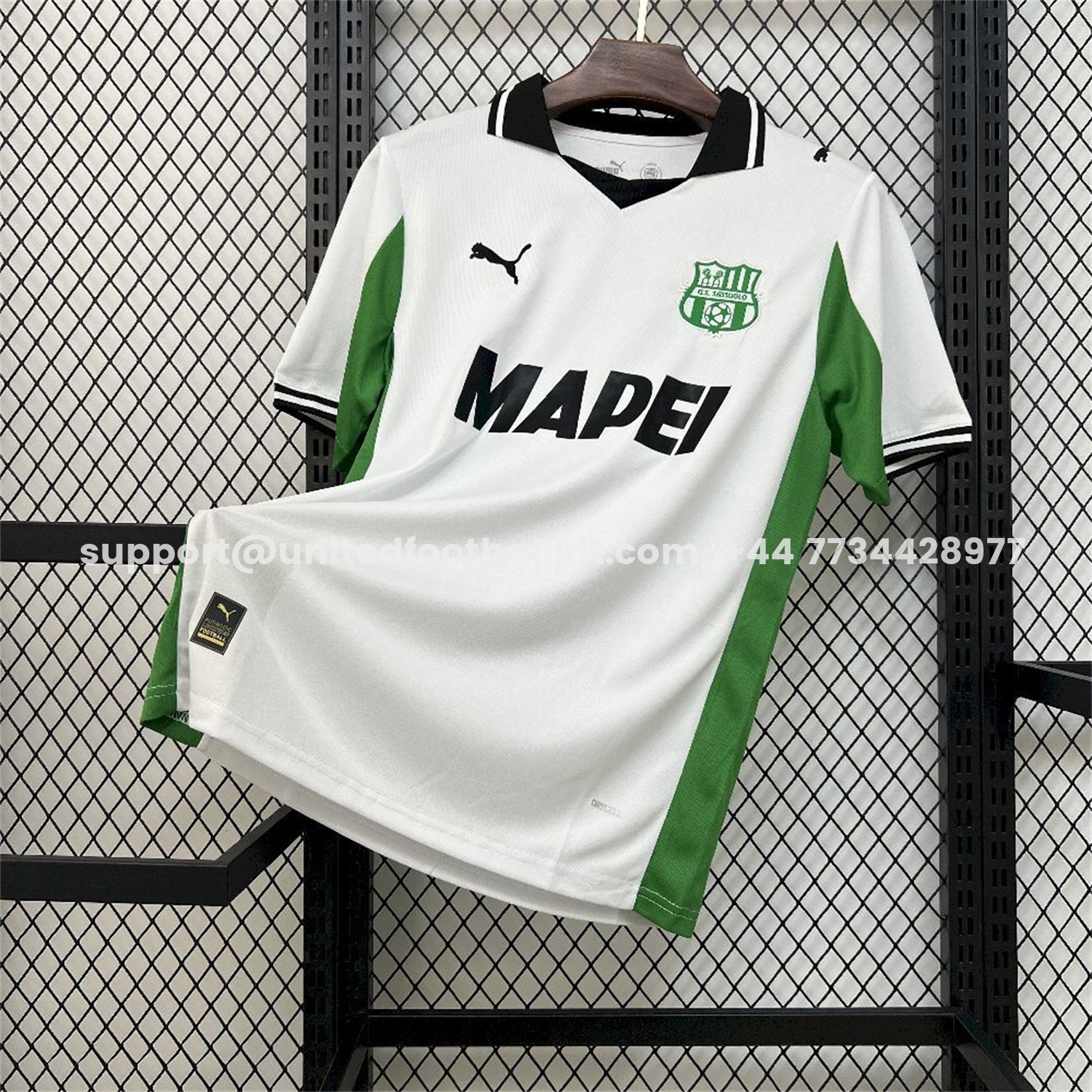 Unitedfootballkit.com | Sassuolo 25-26 Away Jersey - Fans Version -Customize Name, Number and Patch | Worldwide Shipping