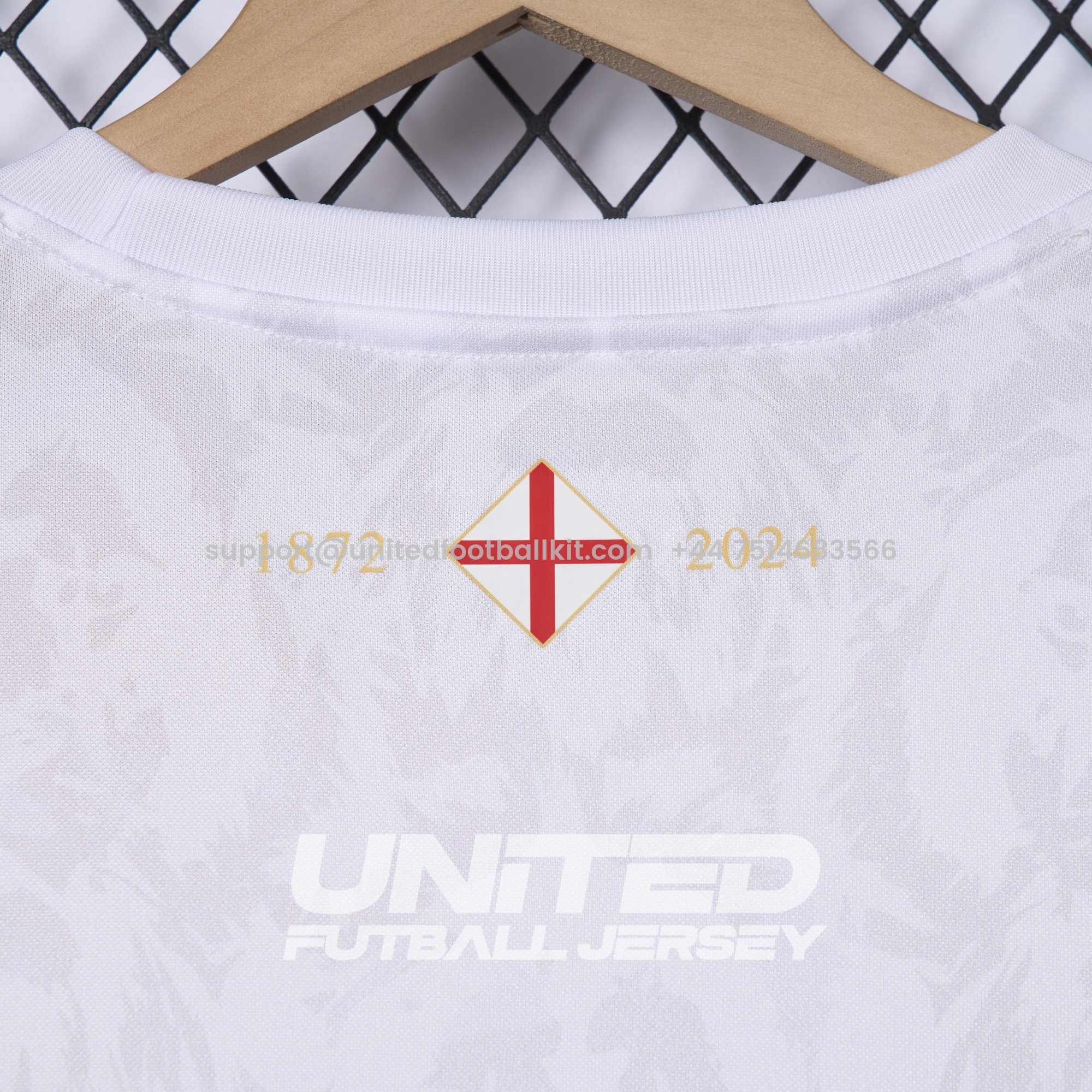 Unitedfootballkit.com | England 2024-25 COMMA White Special Edition Jersey - Fans Version -Customize Name, Number and Patch | Worldwide Shipping