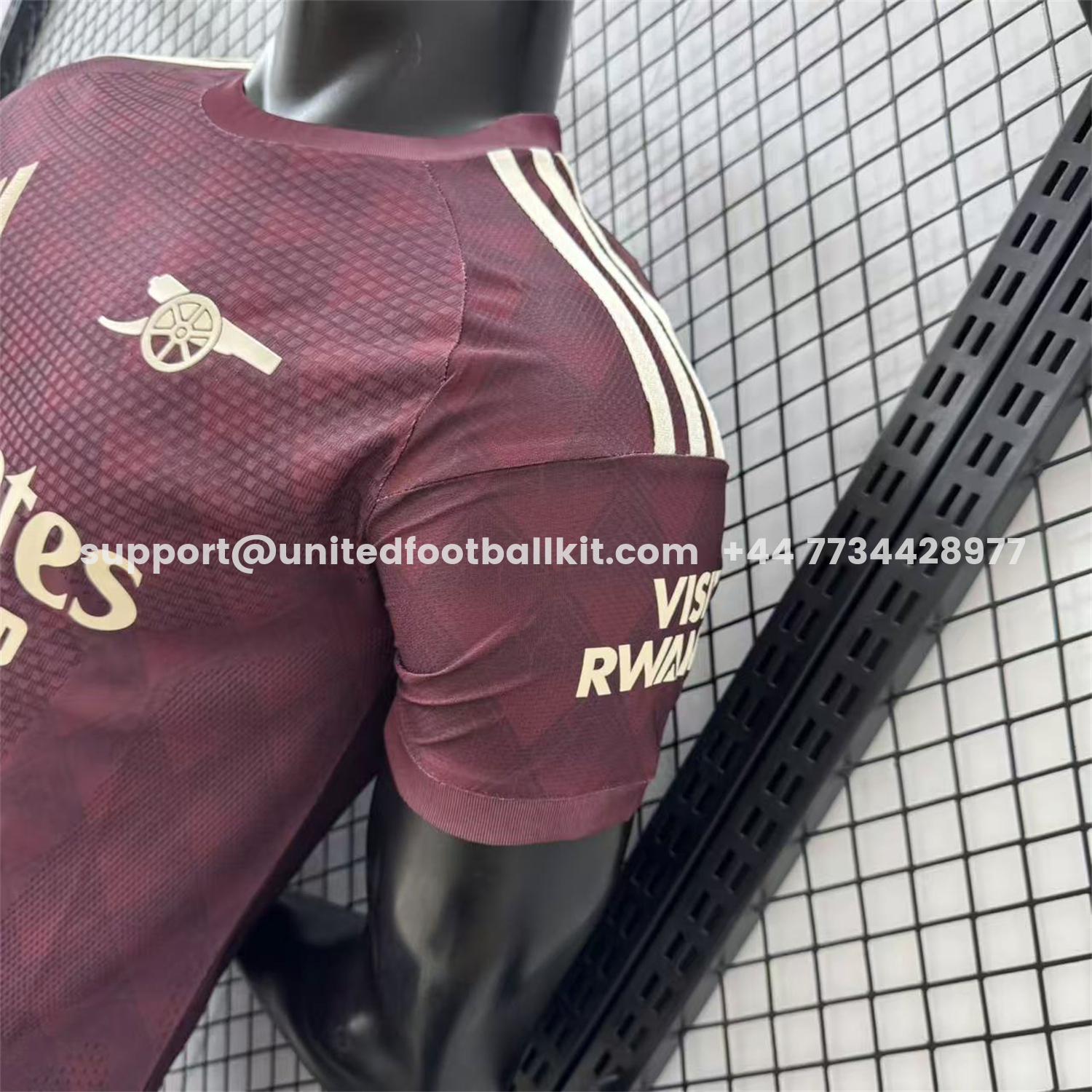 Unitedfootballkit.com | Arsenal 26-27 Yellow Sponsors Wine Red Special Jersey - Player Version -Customize Name, Number and Patch | Worldwide Shipping