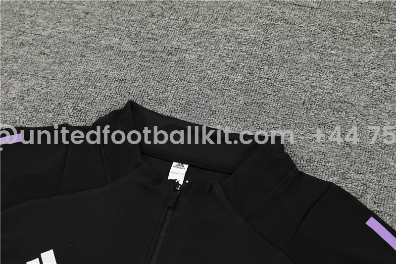Unitedfootballkit.com | Germany 2024 Long Sleeve Training Set - Black -Customize Name, Number and Patch | Worldwide Shipping