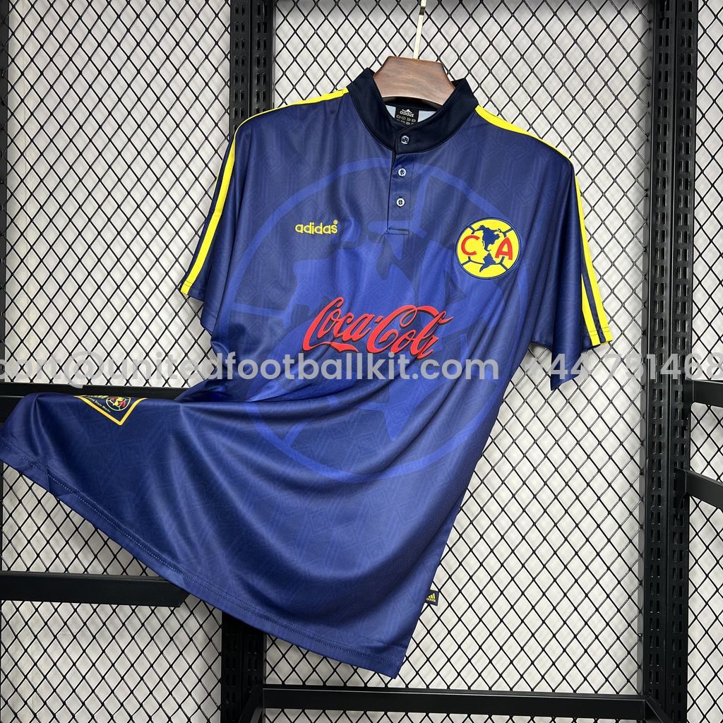Unitedfootballkit.com | Retro Club América 1998-99 Away Jersey -Customize Name, Number and Patch | Worldwide Shipping