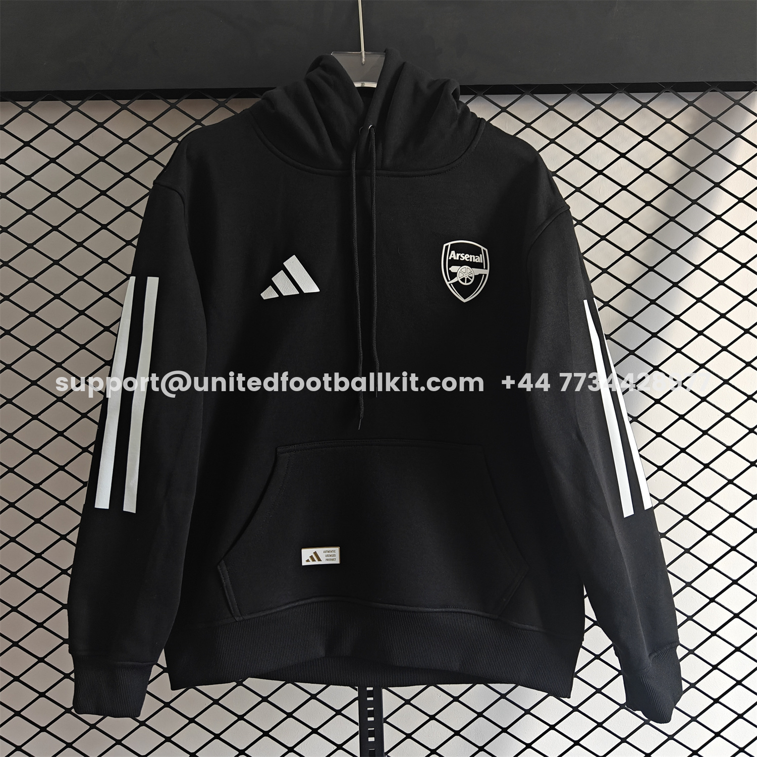 Unitedfootballkit.com | Arsenal 25-26 Home Unisex Pullover Hoodie -Customize Name, Number and Patch | Worldwide Shipping