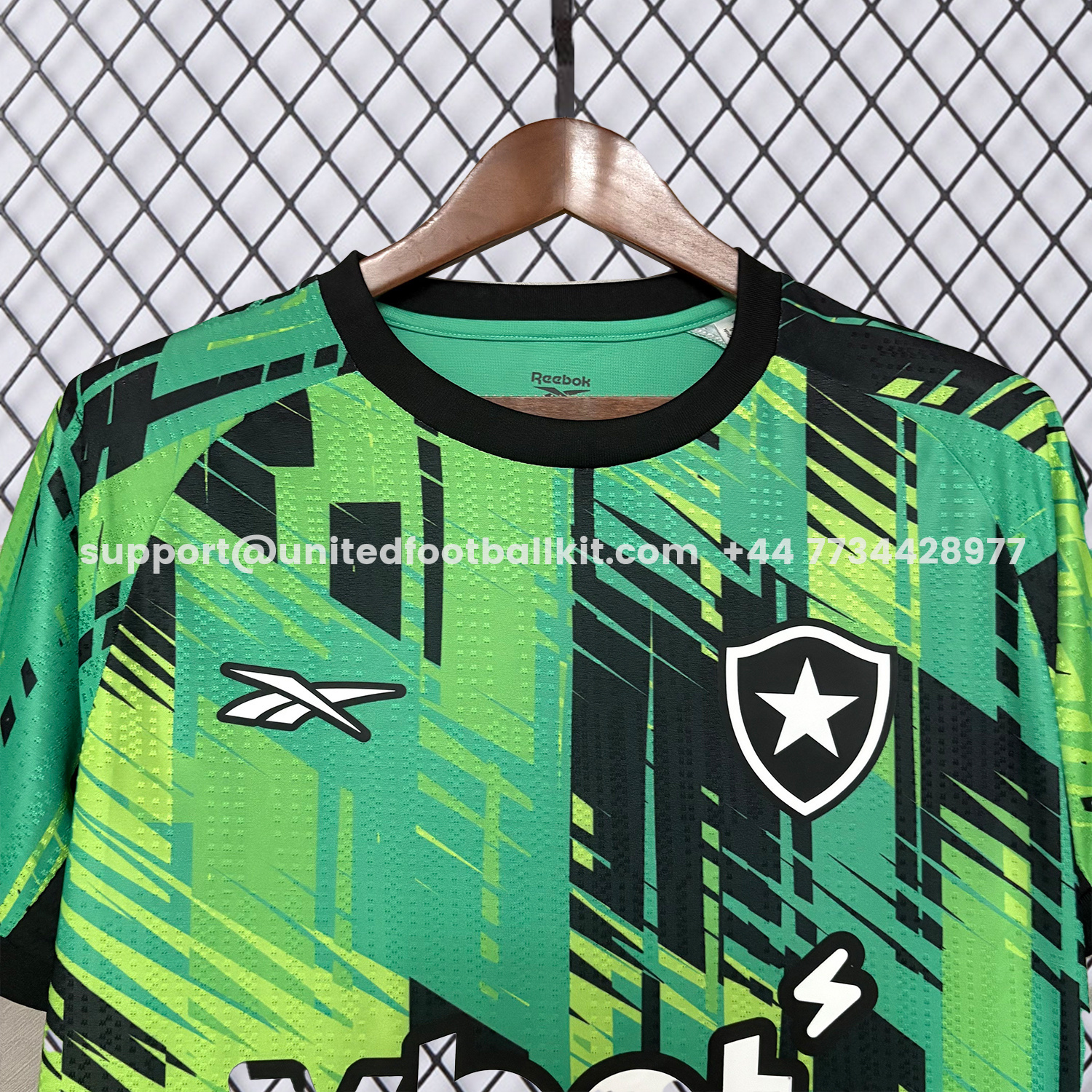 Unitedfootballkit.com | Botafogo 25-26 Green And Black Training Jersey - Fans Version -Customize Name, Number and Patch | Worldwide Shipping