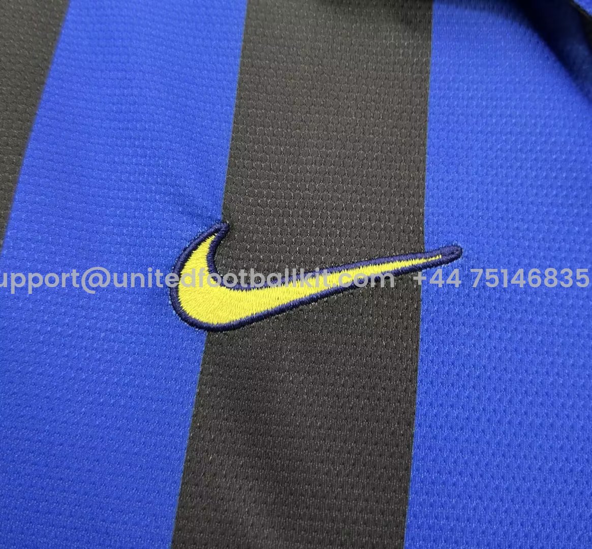 Unitedfootballkit.com | Retro Inter Milan 98-99 Home Stadium Jersey -Customize Name, Number and Patch | Worldwide Shipping