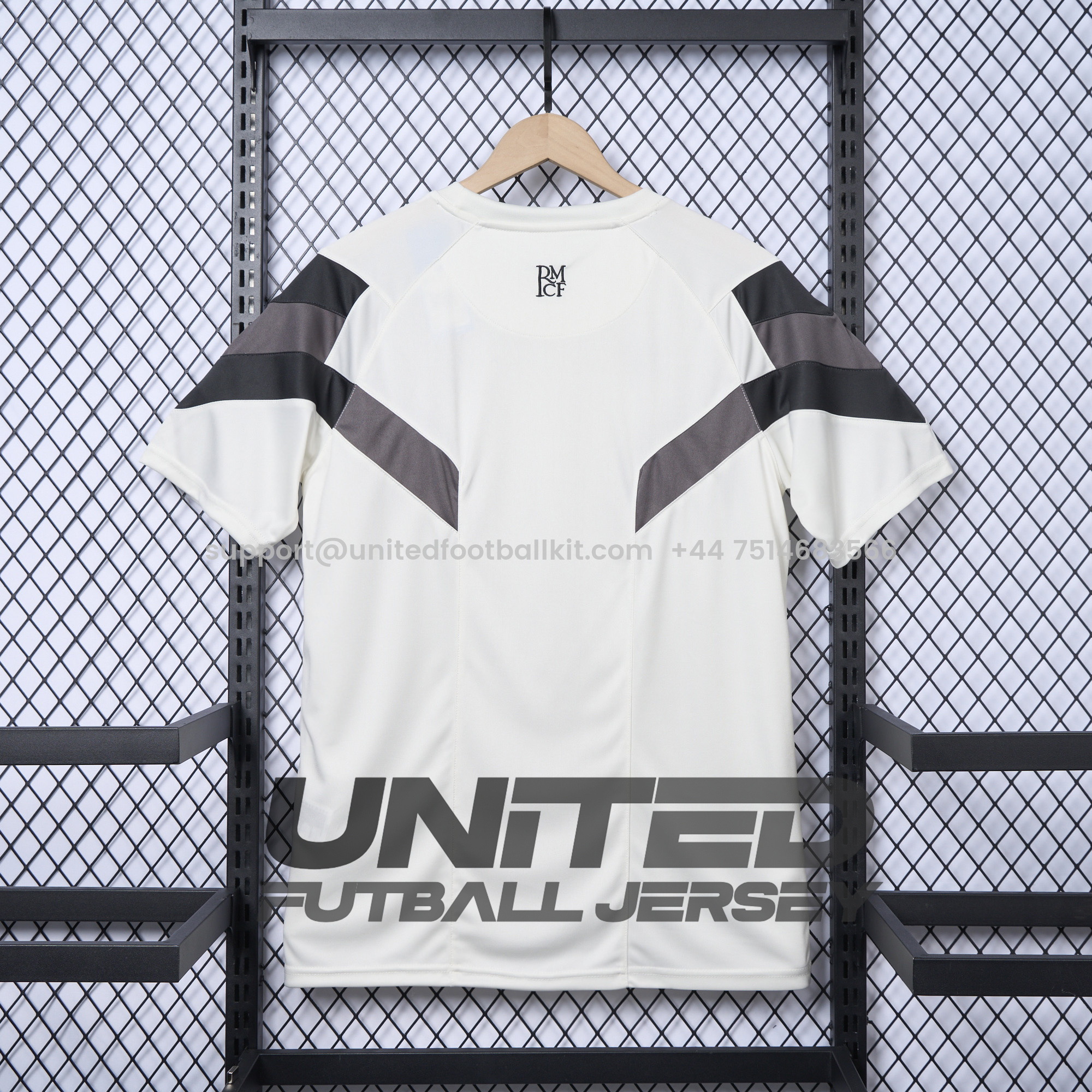 Unitedfootballkit.com | Real Madrid 24-25 Throwback Originals T-Shirt - White -Customize Name, Number and Patch | Worldwide Shipping