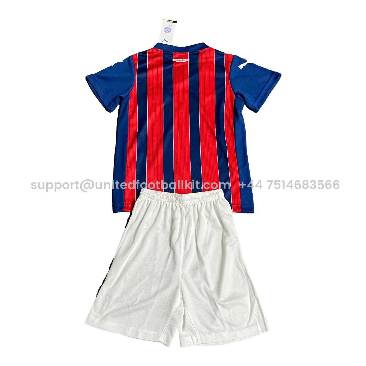 Unitedfootballkit.com | Bahia 25-26 Away Unsponsored Kids Kit -Customize Name, Number and Patch | Worldwide Shipping