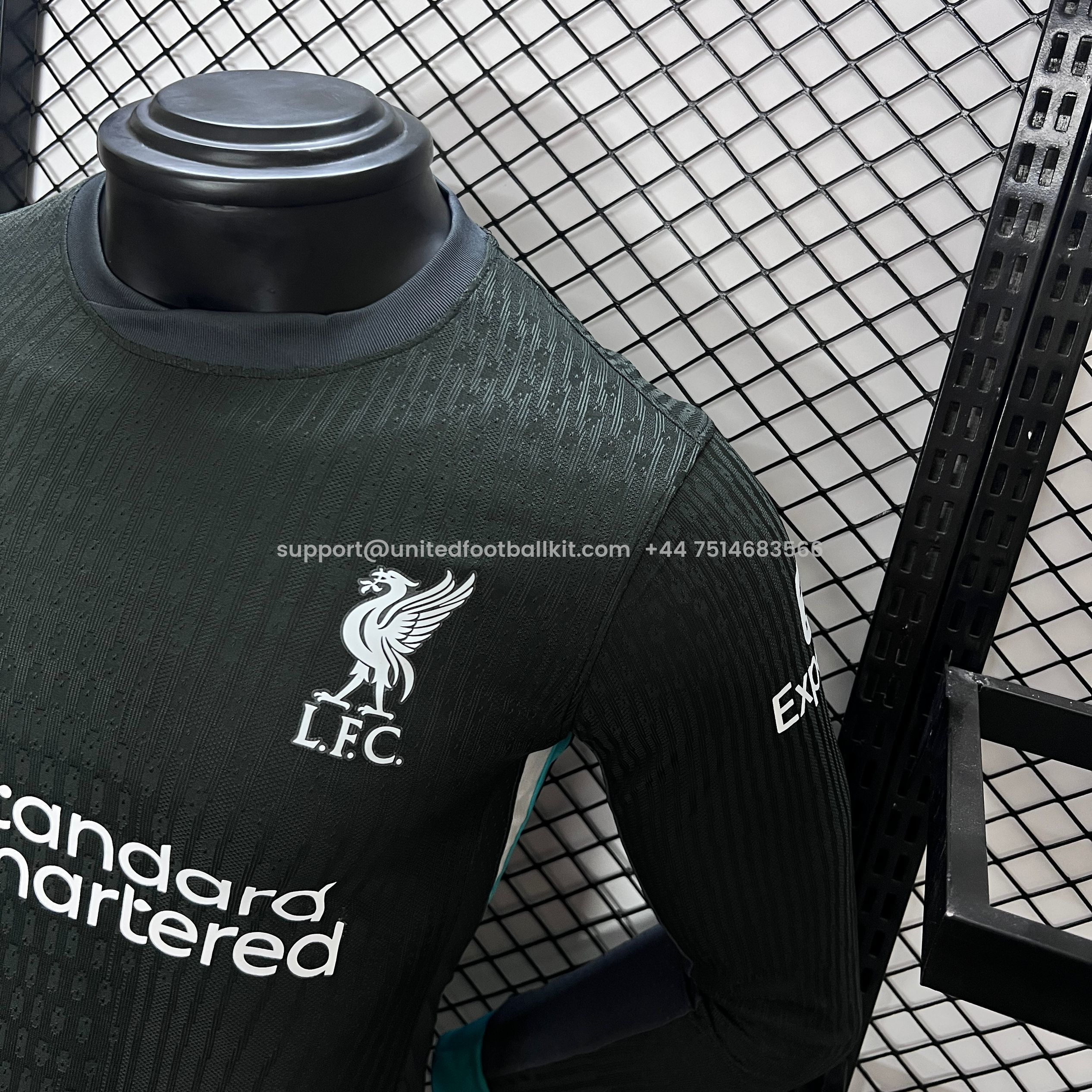 Unitedfootballkit.com | Liver.pool 24-25 Away Long Sleeve Jersey - Player Version -Customize Name, Number and Patch | Worldwide Shipping