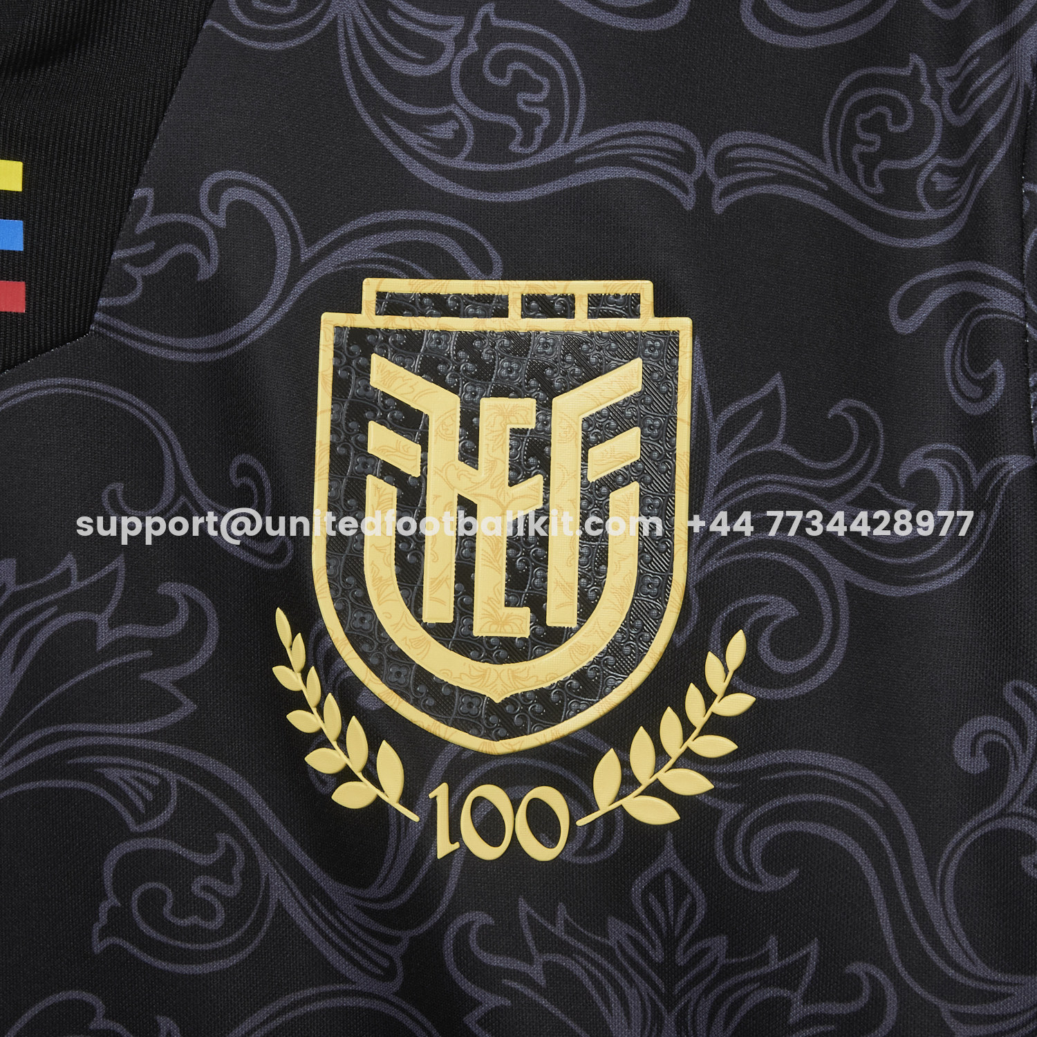 Unitedfootballkit.com | Ecuador 2026 Flowers Black Special Jersey - Fans Version -Customize Name, Number and Patch | Worldwide Shipping