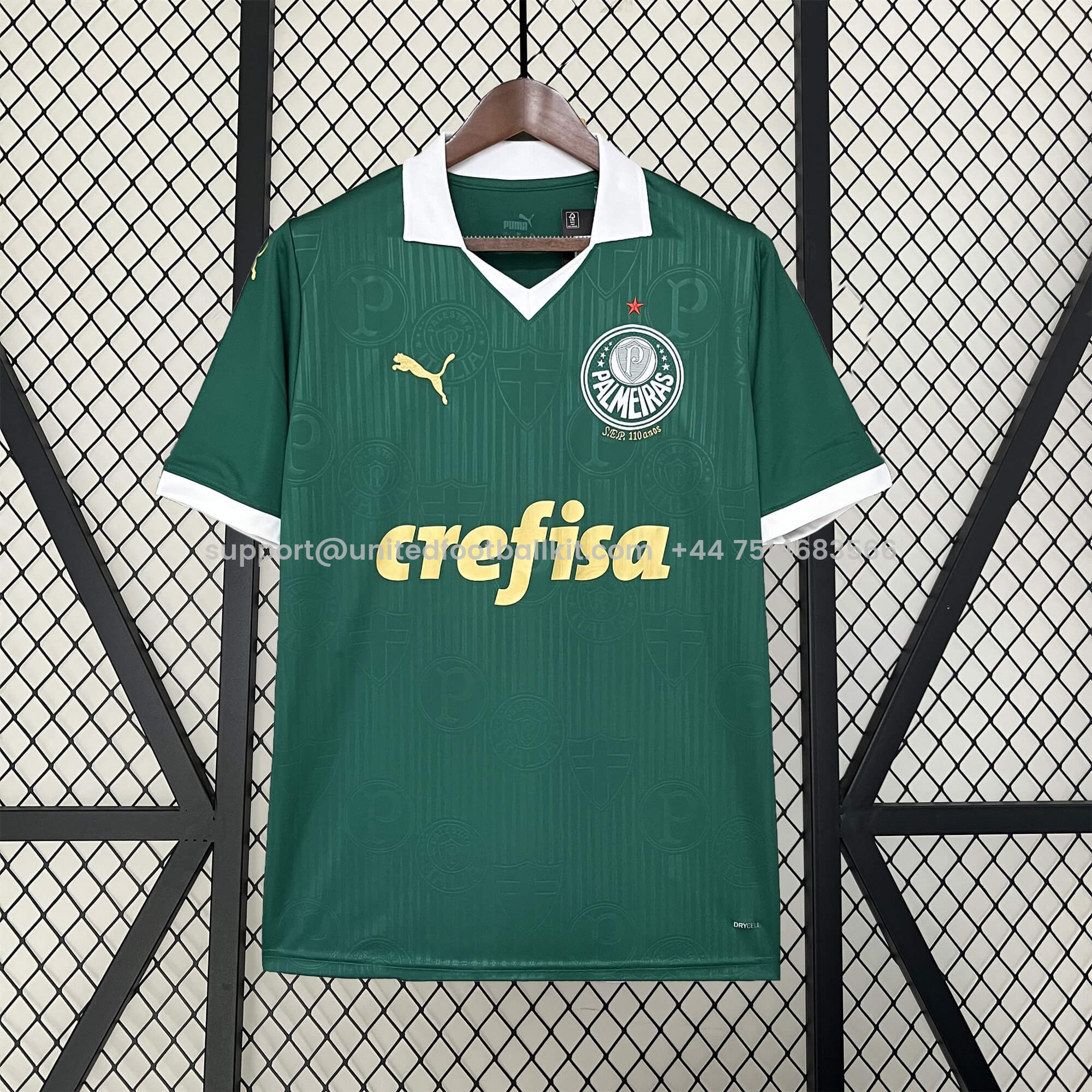 Unitedfootballkit.com | Palmeiras 2024 Home Stadium Jersey - Fans Version -Customize Name, Number and Patch | Worldwide Shipping