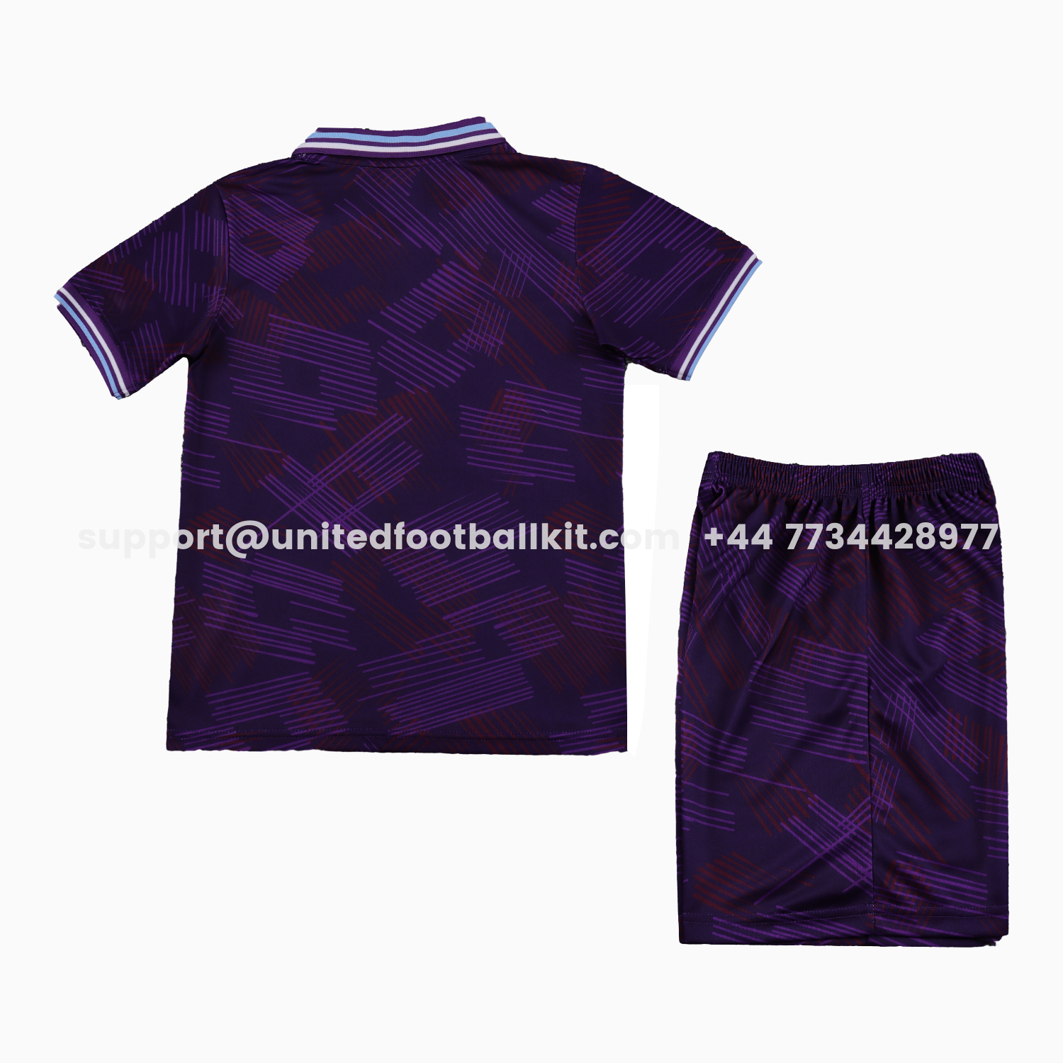 Unitedfootballkit.com | Retro Fiorentina 1992-93 Home Kids Kit -Customize Name, Number and Patch | Worldwide Shipping