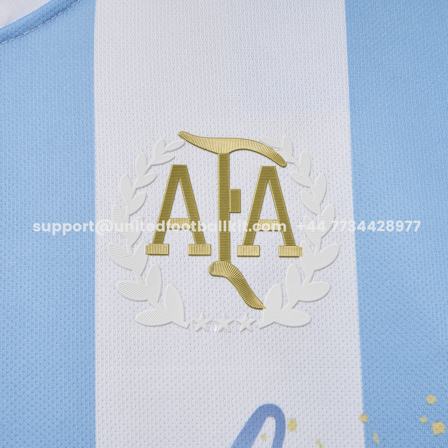 Unitedfootballkit.com | Argentina 25-26 50th Anniversary Messi Graffiti Special Jersey - Fans Version -Customize Name, Number and Patch | Worldwide Shipping