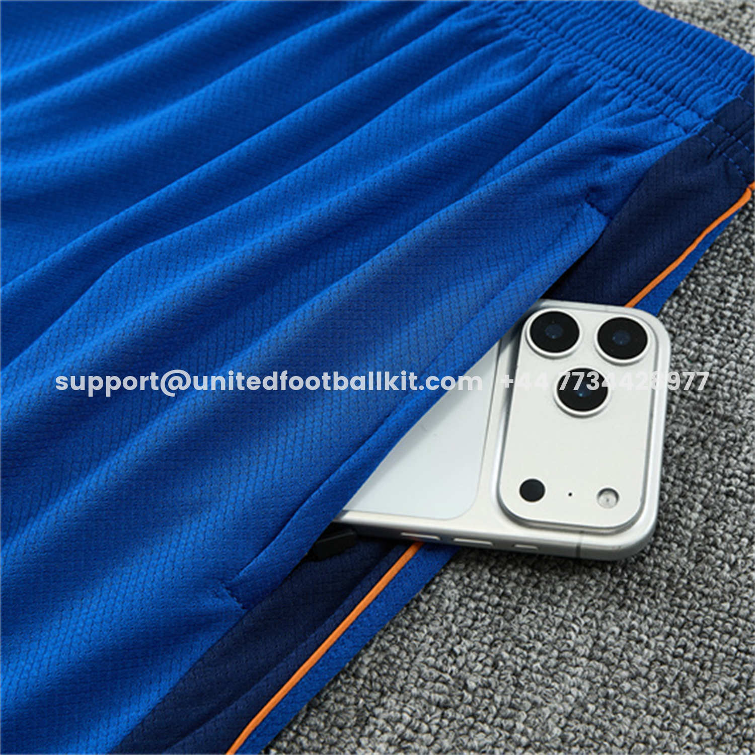 Unitedfootballkit.com | France 2026 Kids Short-Sleeve Training Set - Blue Top & Shorts -Customize Name, Number and Patch | Worldwide Shipping