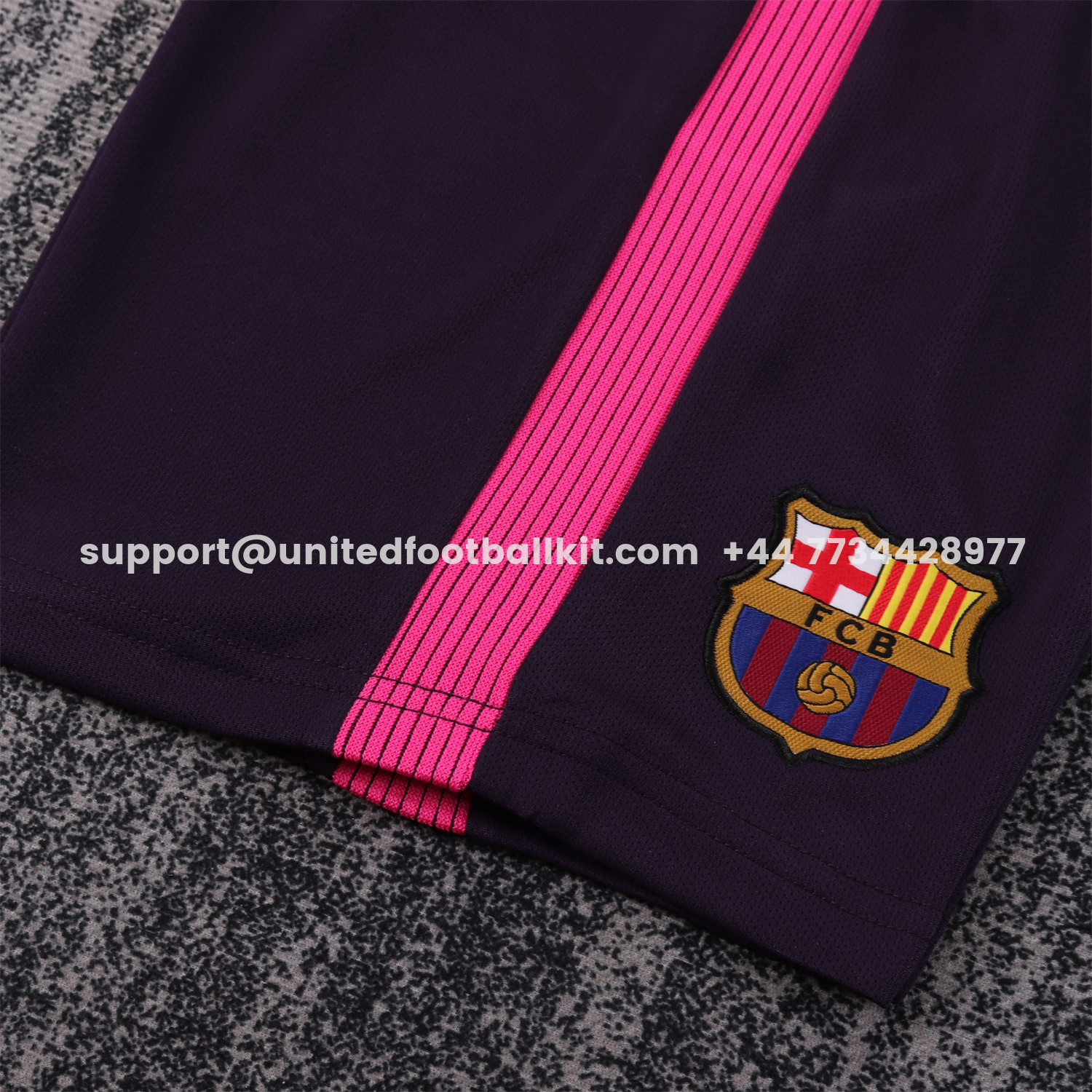 Unitedfootballkit.com | Retro Barcelona 2016-17 Away Kids Kit -Customize Name, Number and Patch | Worldwide Shipping