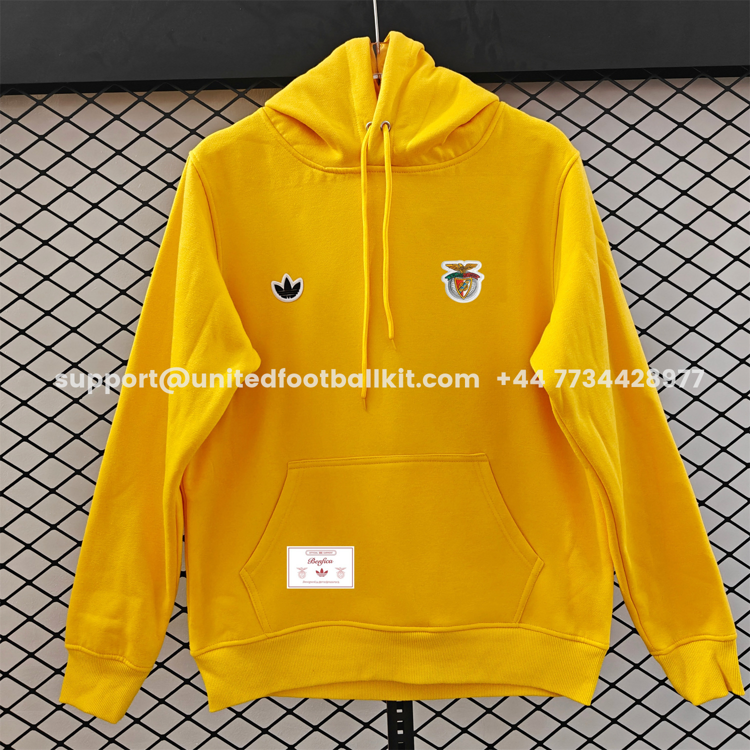 Unitedfootballkit.com | Benfica 25-26 Originals Terrace Icon Unisex Pullover Hoodie -Customize Name, Number and Patch | Worldwide Shipping