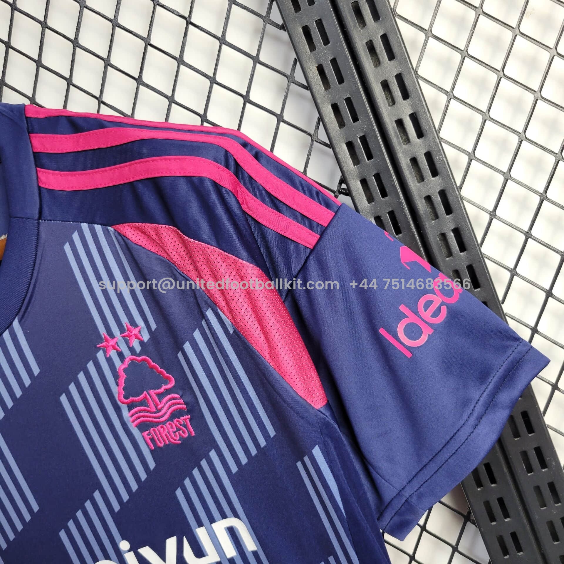 Unitedfootballkit.com | Nottingham Forest 24-25 Away Jersey - Fans Version -Customize Name, Number and Patch | Worldwide Shipping