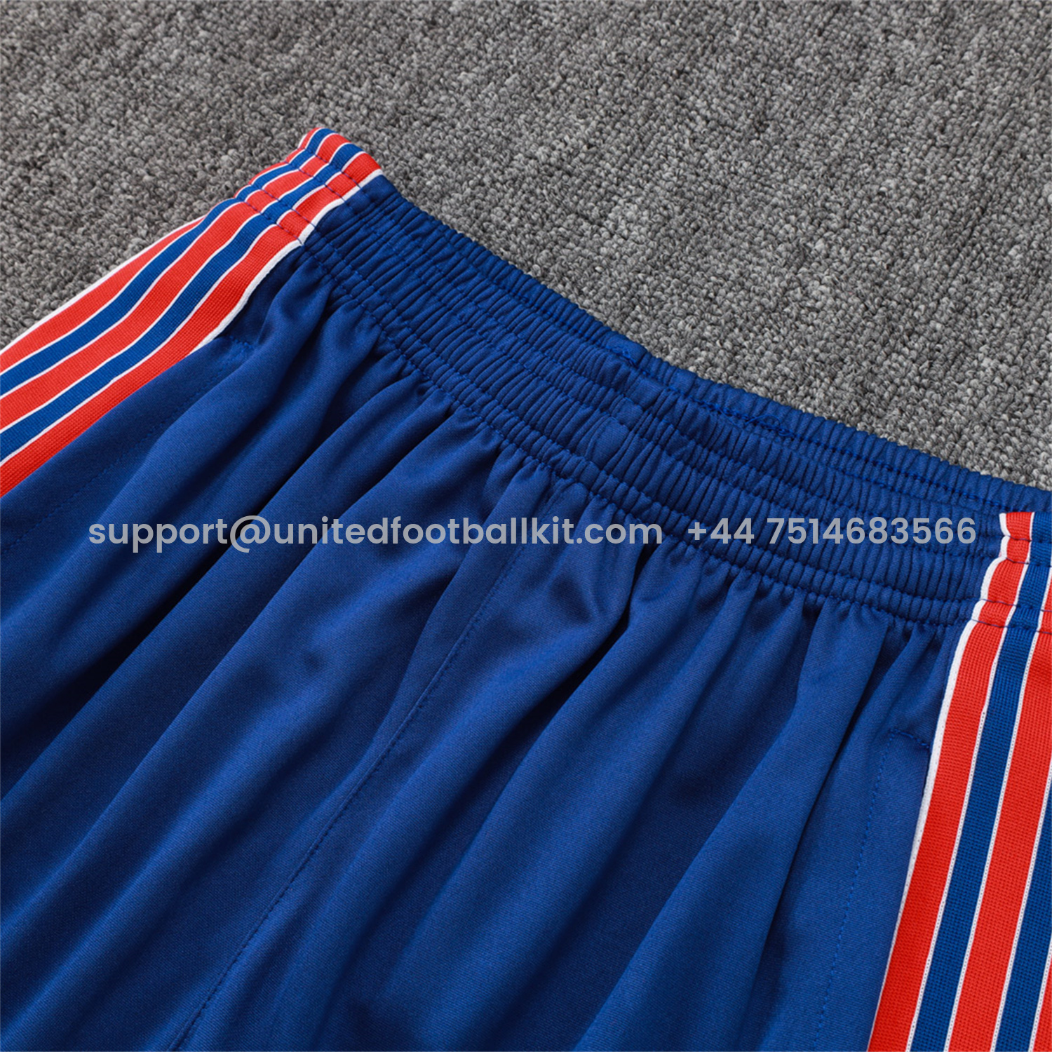 Unitedfootballkit.com | Arsenal 25-26 Throwback Trefoil Vest Training Set - Royal Blue Vest and Shorts -Customize Name, Number and Patch | Worldwide Shipping