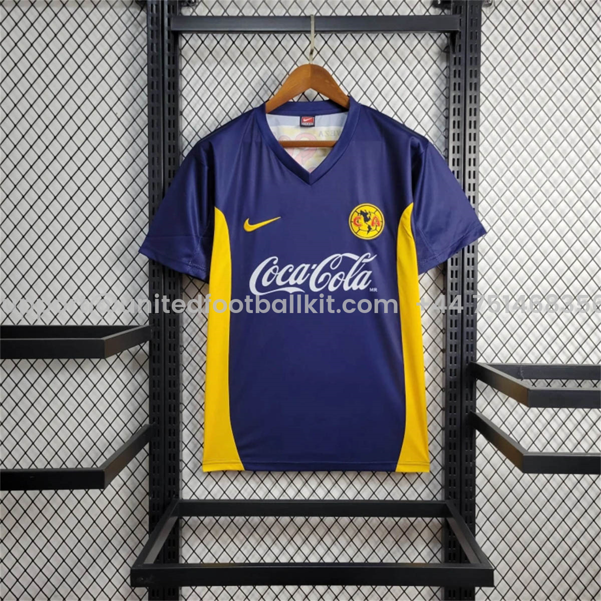 Unitedfootballkit.com | Retro Club América 2000-01 Away Jersey -Customize Name, Number and Patch | Worldwide Shipping