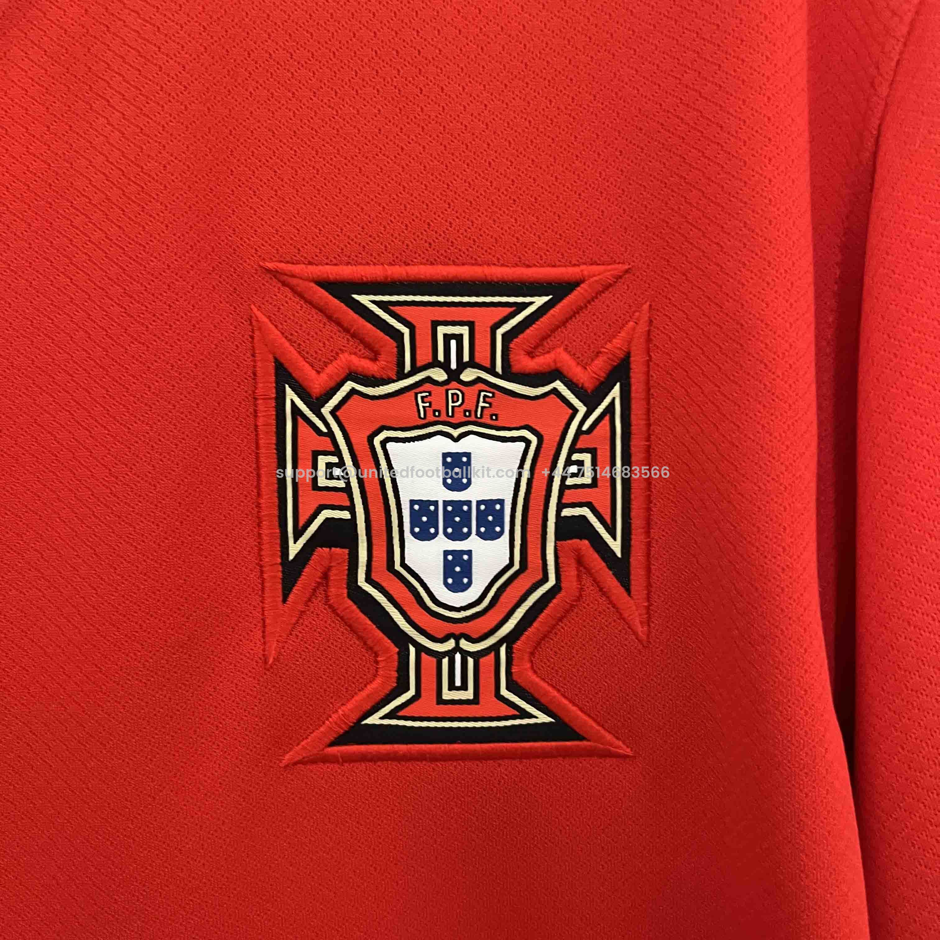Unitedfootballkit.com | Portugal 2024 Home Stadium Jersey - Fans Version -Customize Name, Number and Patch | Worldwide Shipping