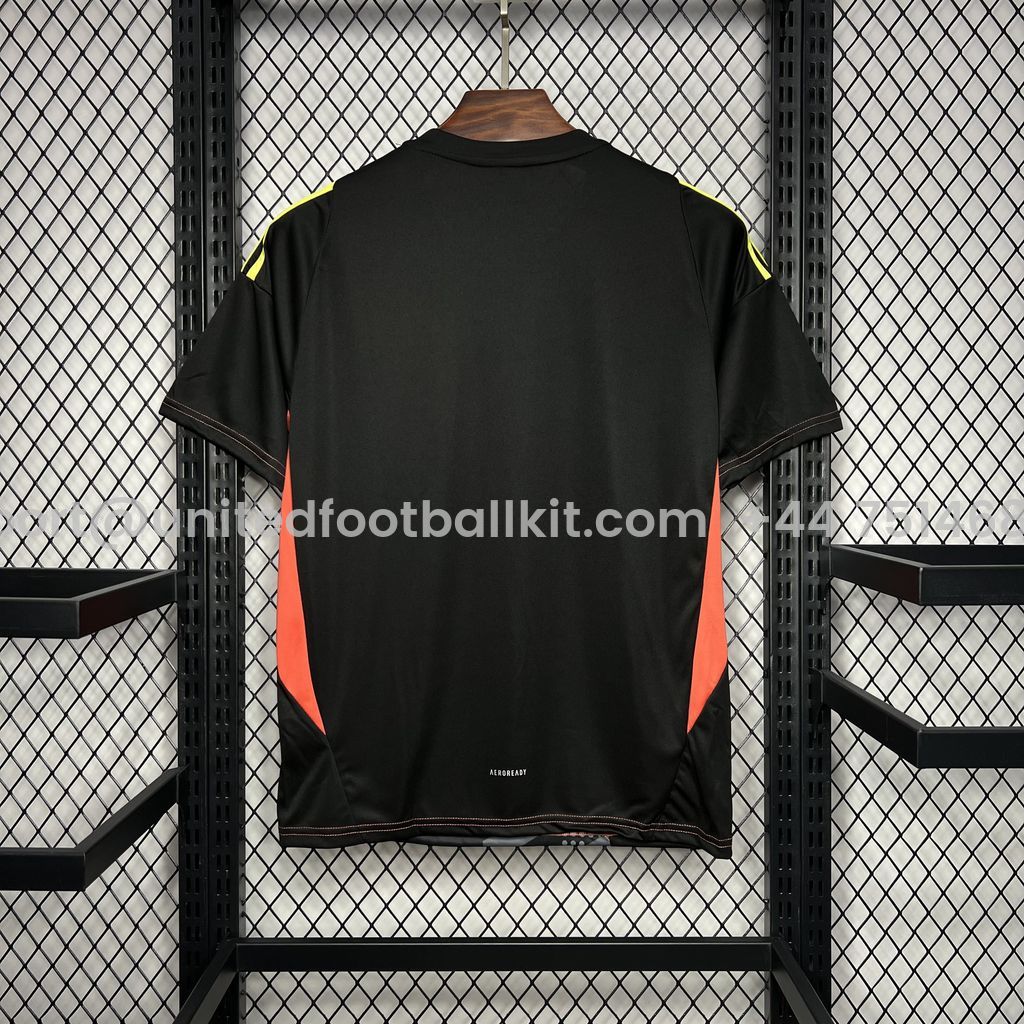 Unitedfootballkit.com | Spain 2024 Black Goalkeeper Jersey - Fans Version -Customize Name, Number and Patch | Worldwide Shipping