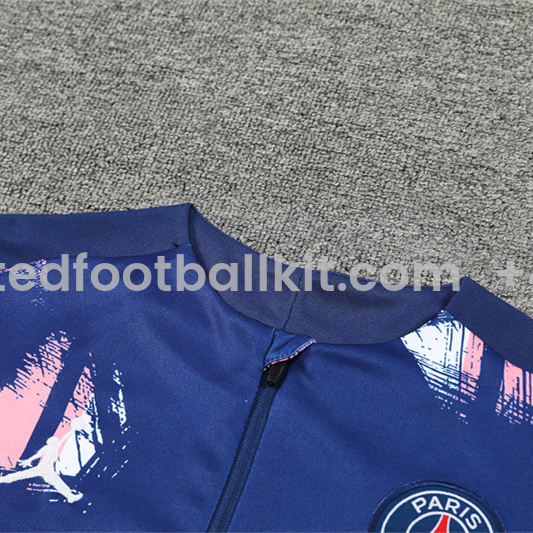 Unitedfootballkit.com | Paris Saint-Germain PSG 24-25 Long Sleeve Training Set - Royal Blue -Customize Name, Number and Patch | Worldwide Shipping