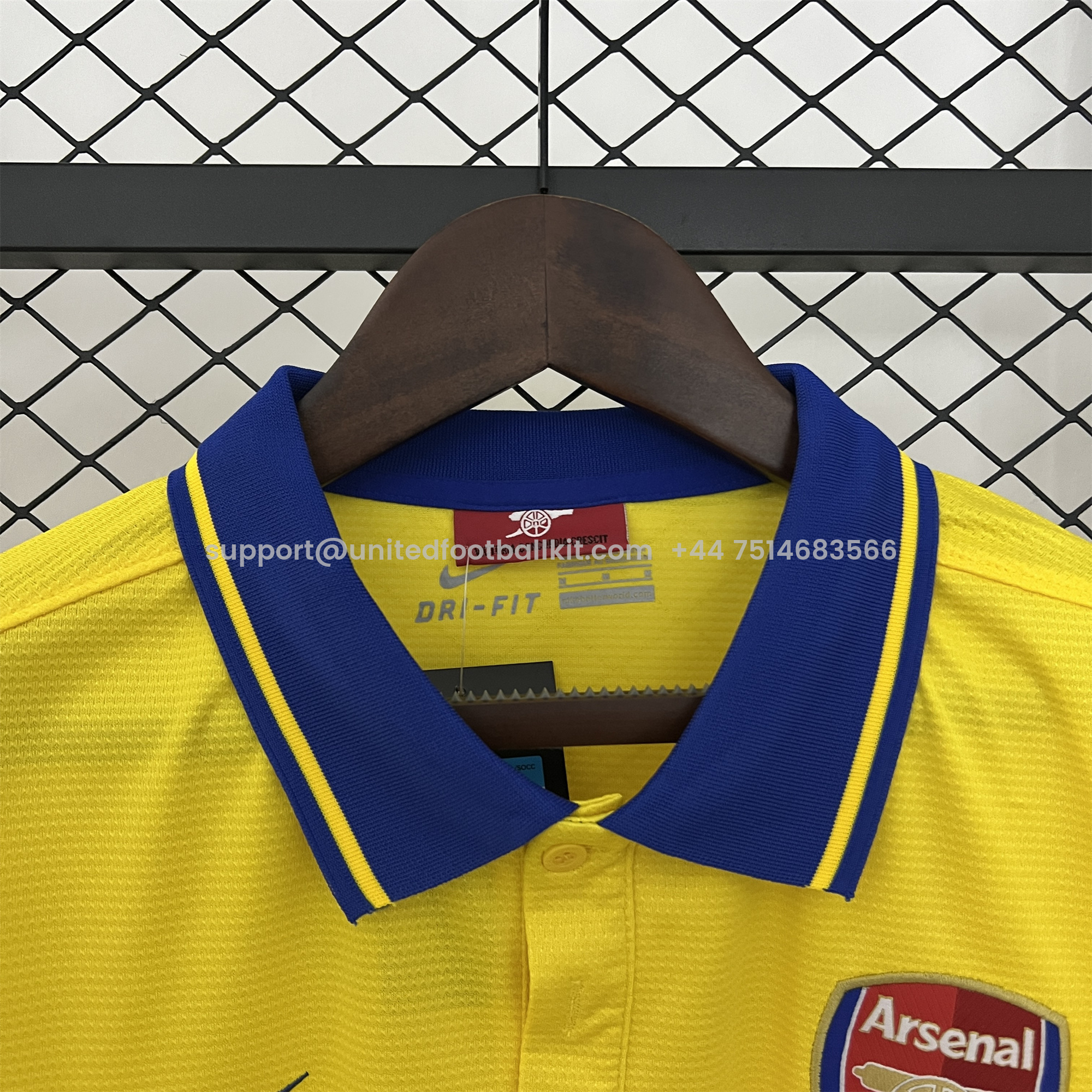 Unitedfootballkit.com | Retro Arsenal 2013-14 Away Jersey -Customize Name, Number and Patch | Worldwide Shipping