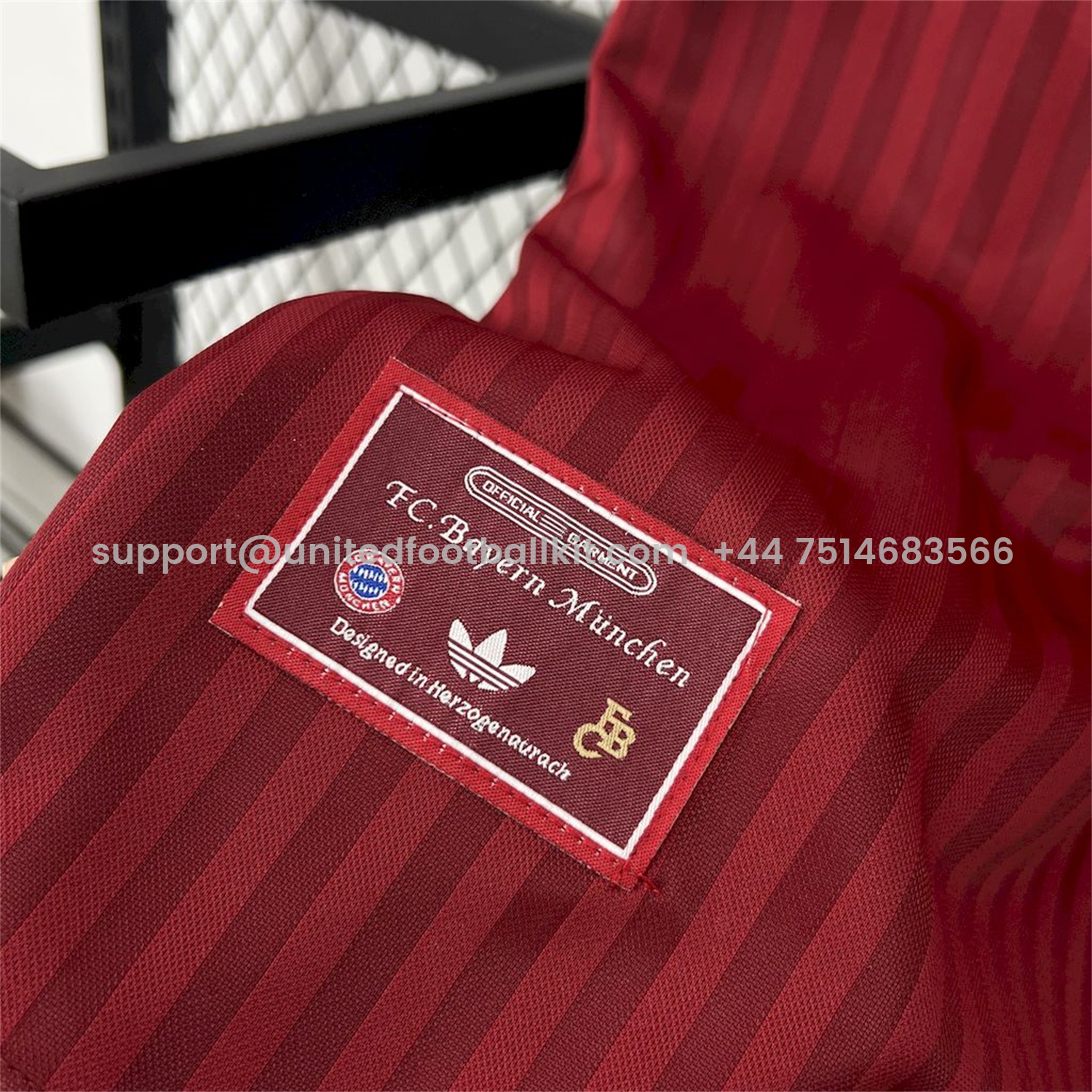 Unitedfootballkit.com | Bayern Munich 24-25 Red Terrace Icon Retro Jersey - Fans Version -Customize Name, Number and Patch | Worldwide Shipping