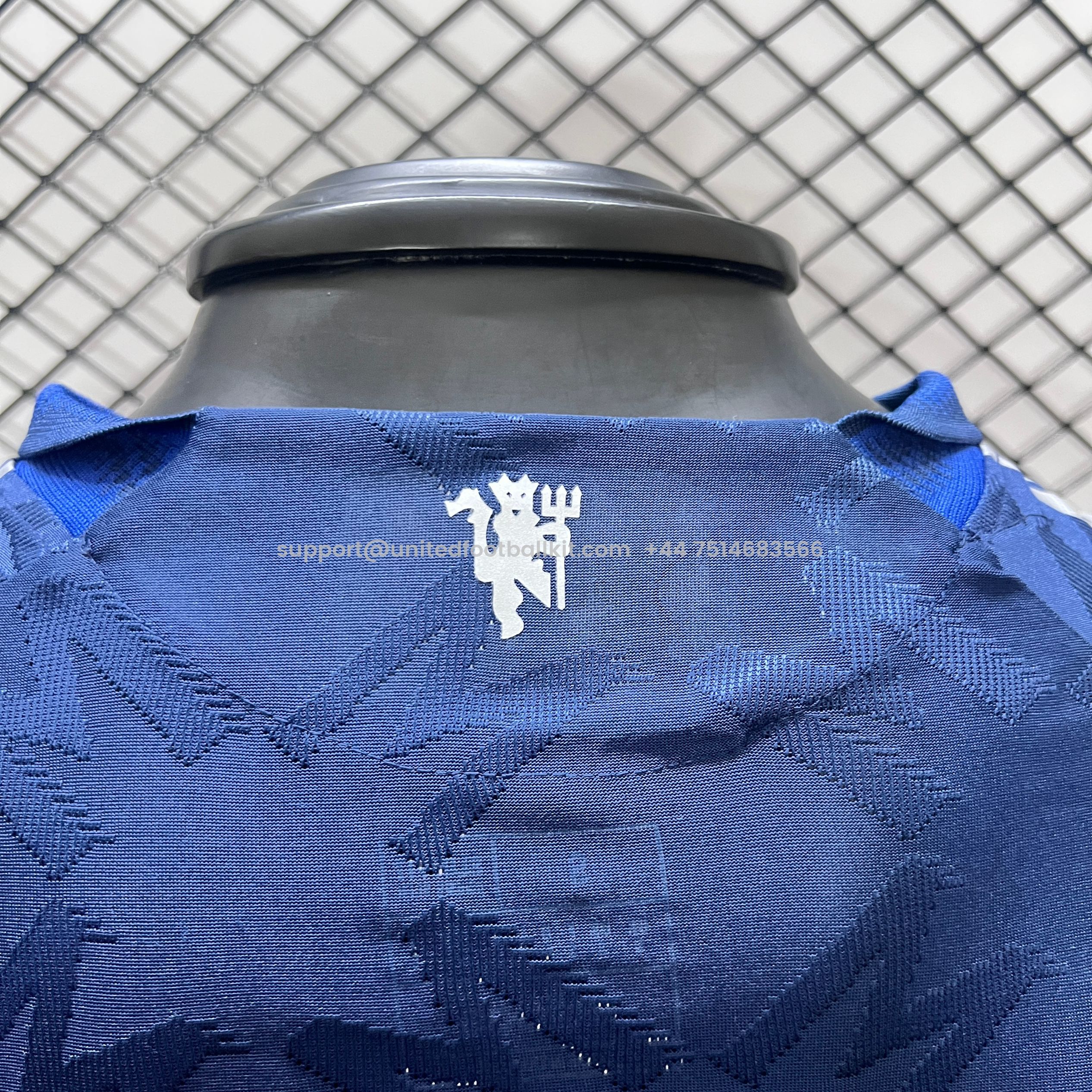 Unitedfootballkit.com | Manchester United 24-25 Away Long Sleeve Jersey - Player Version -Customize Name, Number and Patch | Worldwide Shipping