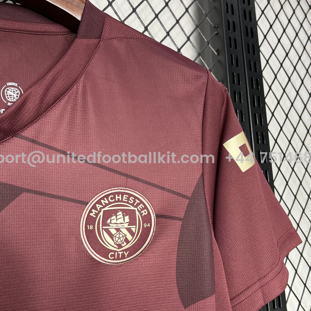 Unitedfootballkit.com | Manchester City 24-25 Third Jersey - Fans Version -Customize Name, Number and Patch | Worldwide Shipping