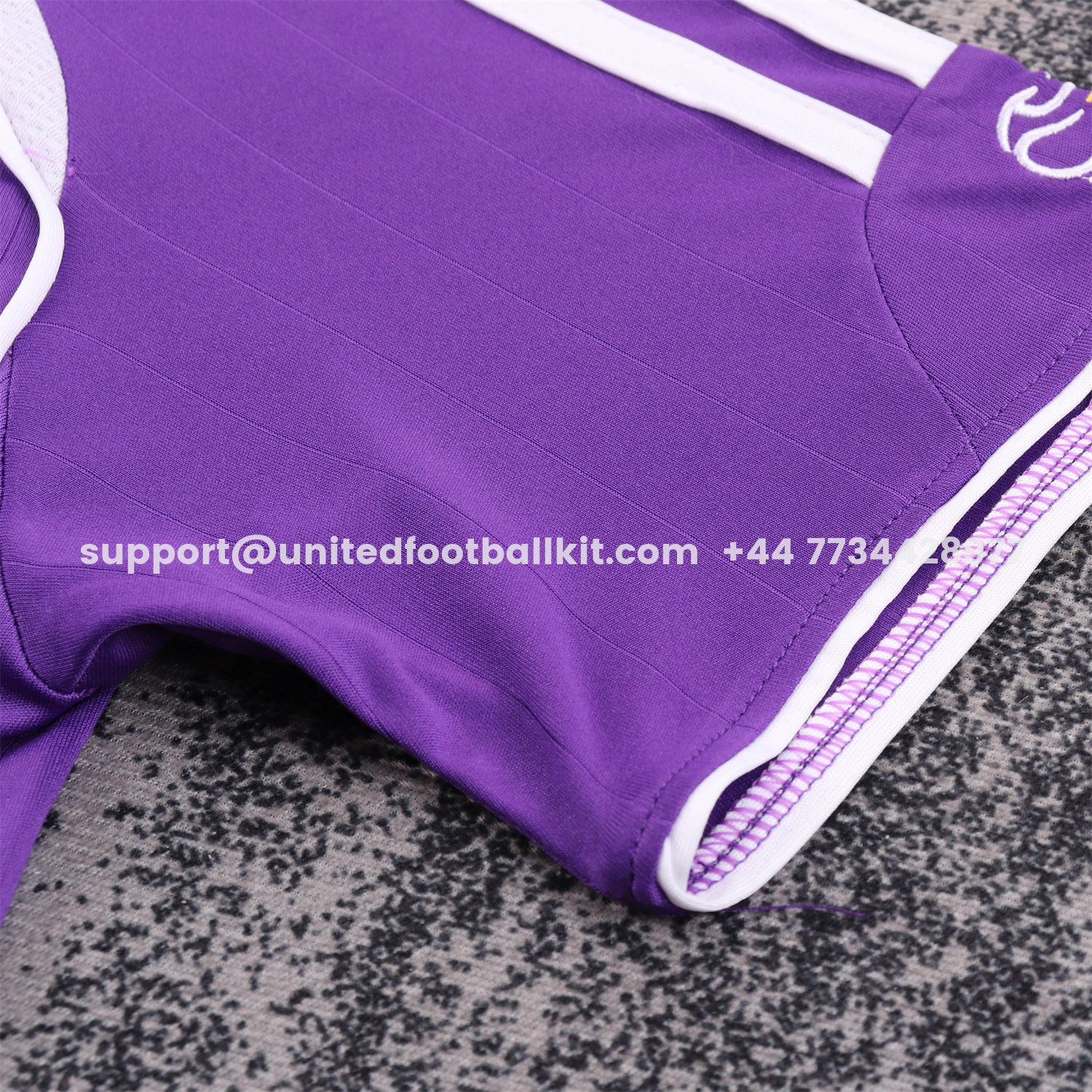 Unitedfootballkit.com | Retro Real Madrid 2006-07 Away Purple Kids Kit -Customize Name, Number and Patch | Worldwide Shipping