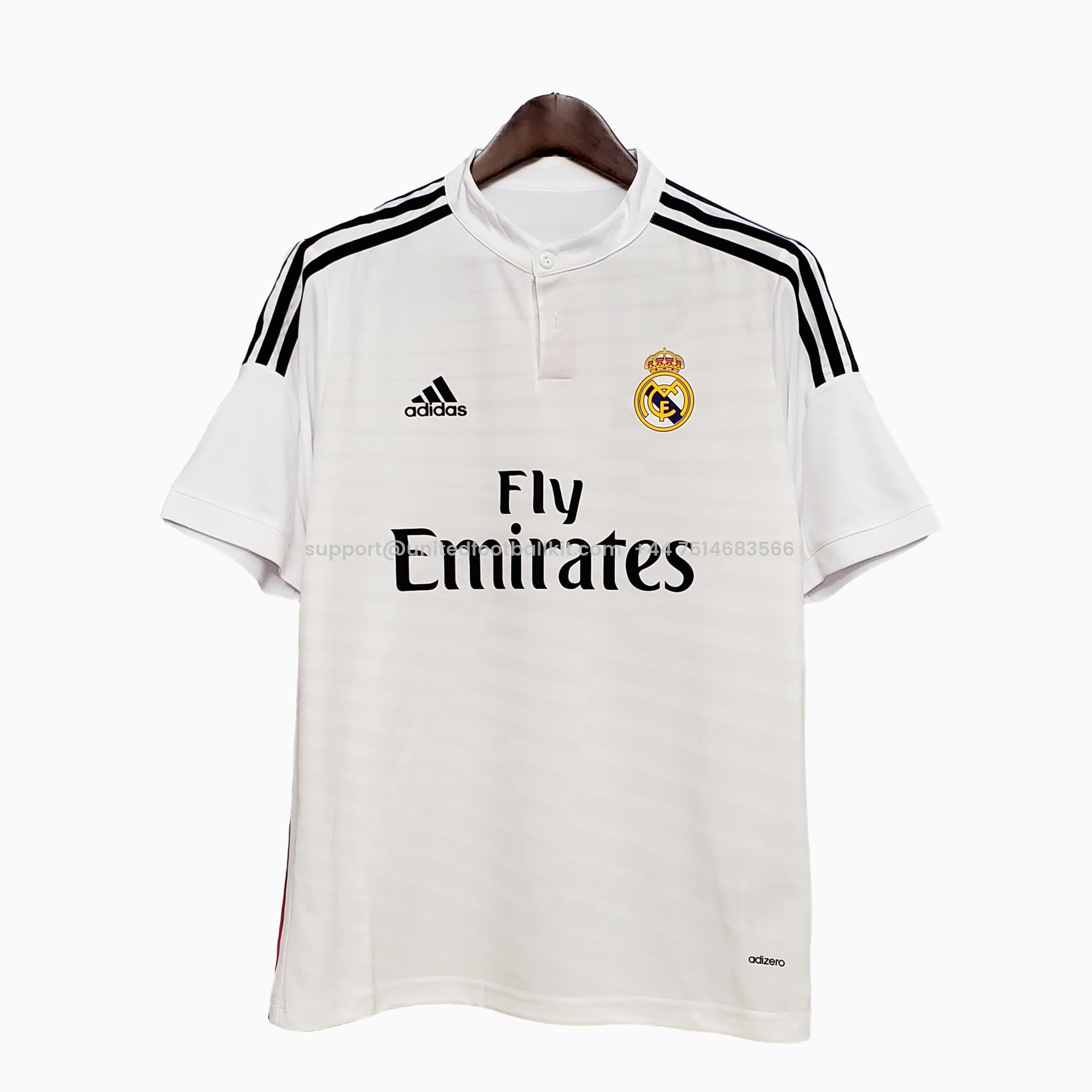 Unitedfootballkit.com | Retro Real Madrid 14-15 Home Stadium Jersey -Customize Name, Number and Patch | Worldwide Shipping