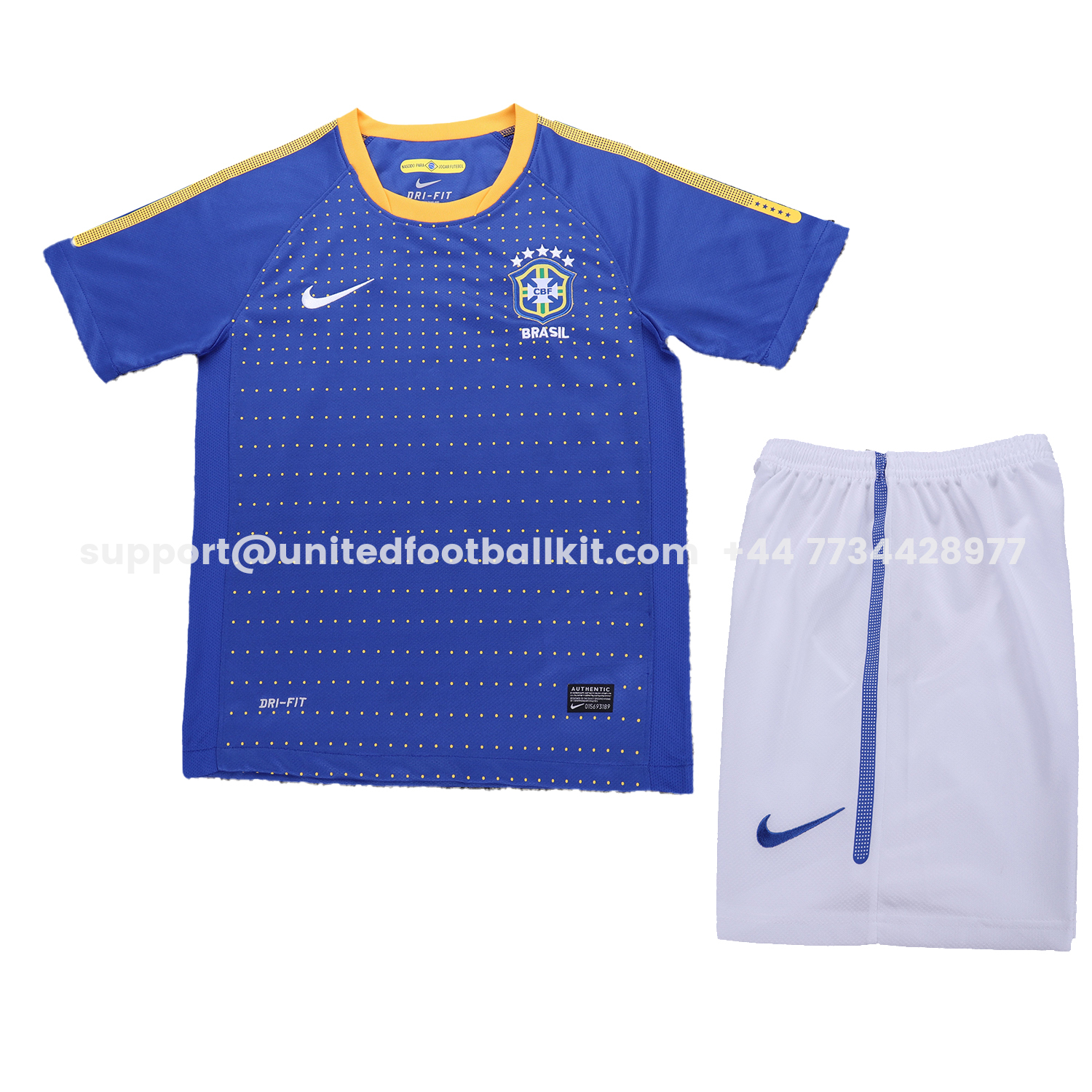 Unitedfootballkit.com | Retro Brazil 2010 Away Kids Kit -Customize Name, Number and Patch | Worldwide Shipping