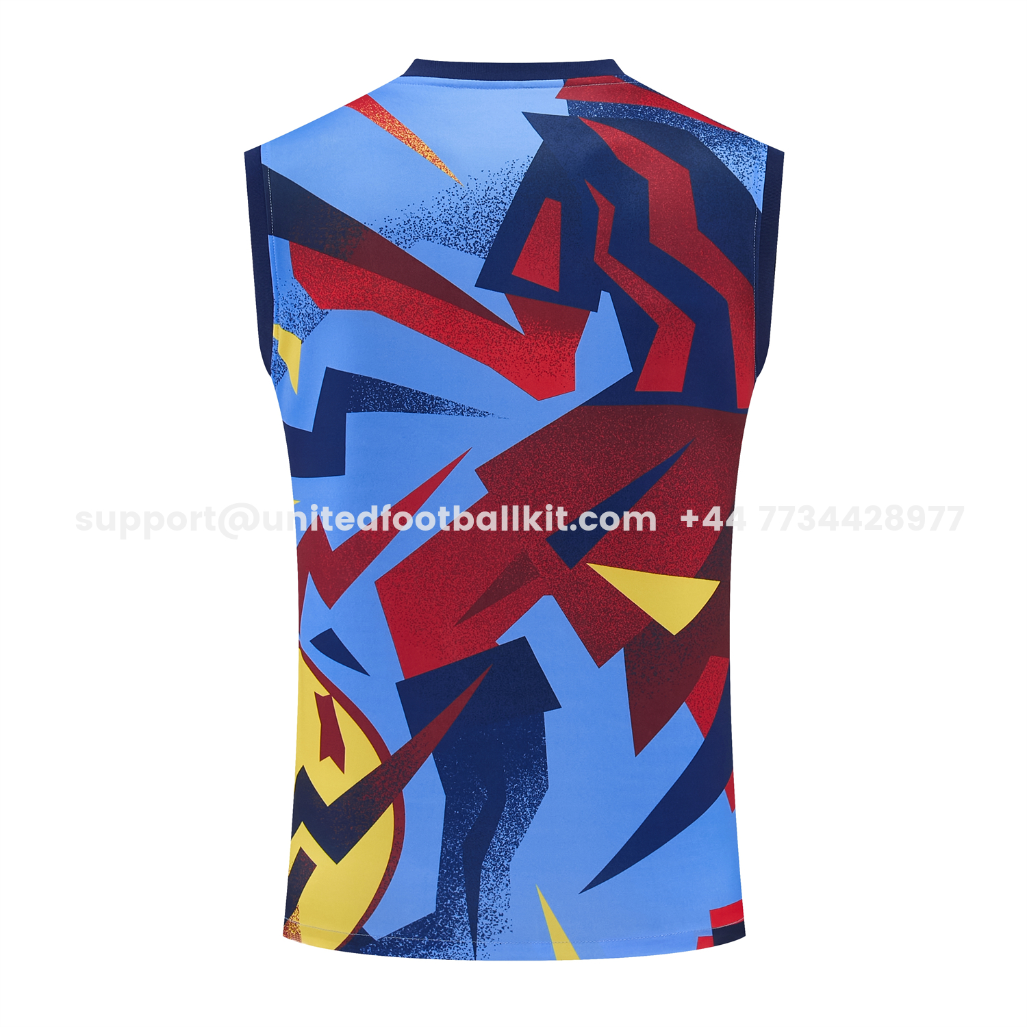 Unitedfootballkit.com | Barcelona 25-26 Vest Training Set - Colors Top & Dark Blue With Pink Accents Pants -Customize Name, Number and Patch | Worldwide Shipping
