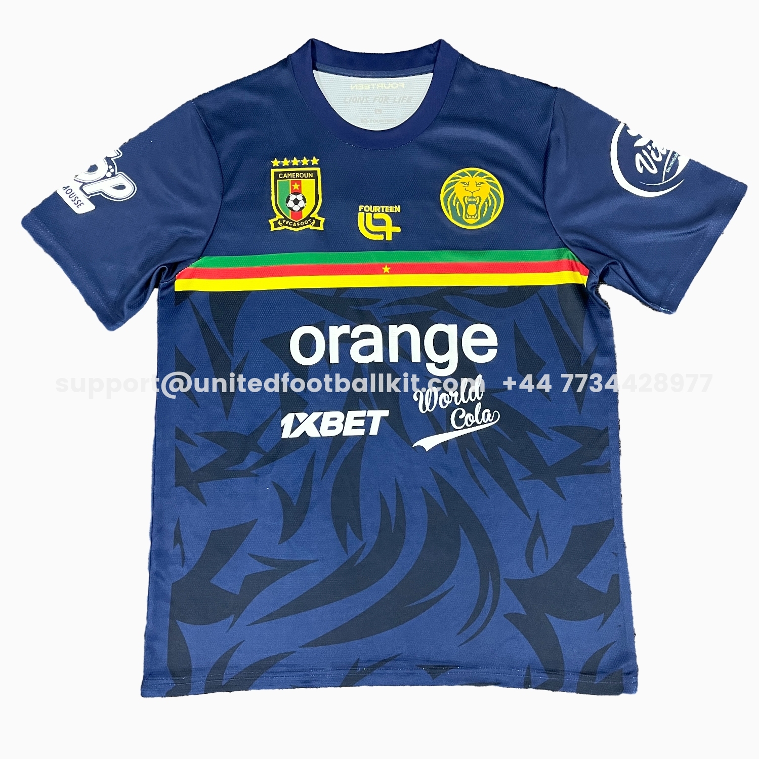 Unitedfootballkit.com | Cameroon 25-26 Blue Training Jersey - Fans Version -Customize Name, Number and Patch | Worldwide Shipping
