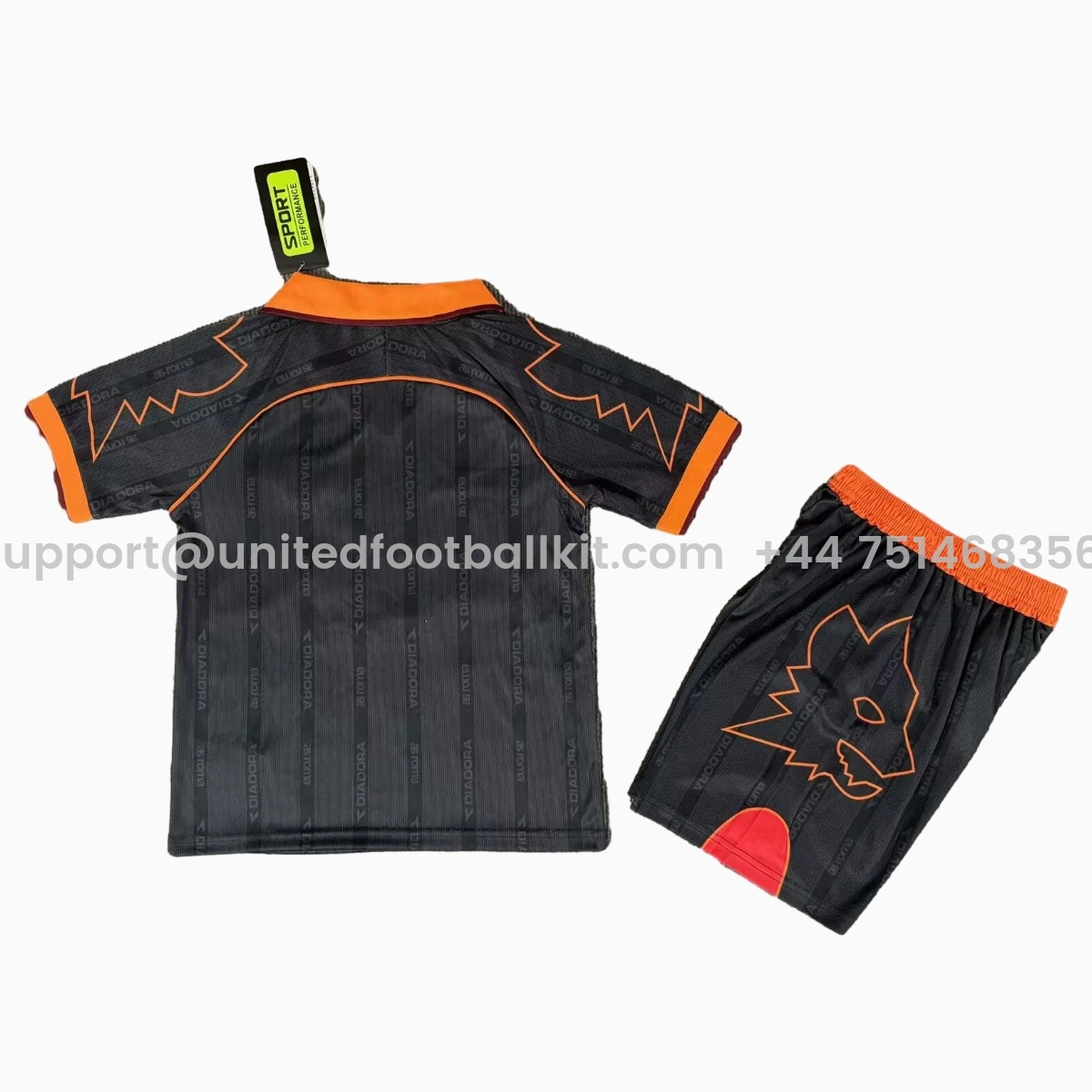 Unitedfootballkit.com | Retro Roma 1999-00 Third Kids Kit -Customize Name, Number and Patch | Worldwide Shipping