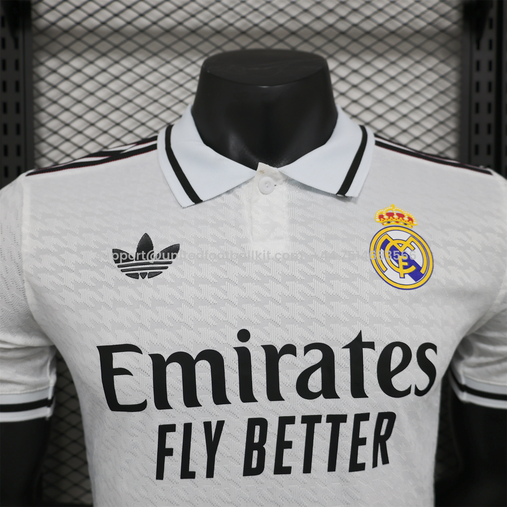 Unitedfootballkit.com | Real Madrid 24-25 Originals White POLO Jersey - Player Version -Customize Name, Number and Patch | Worldwide Shipping
