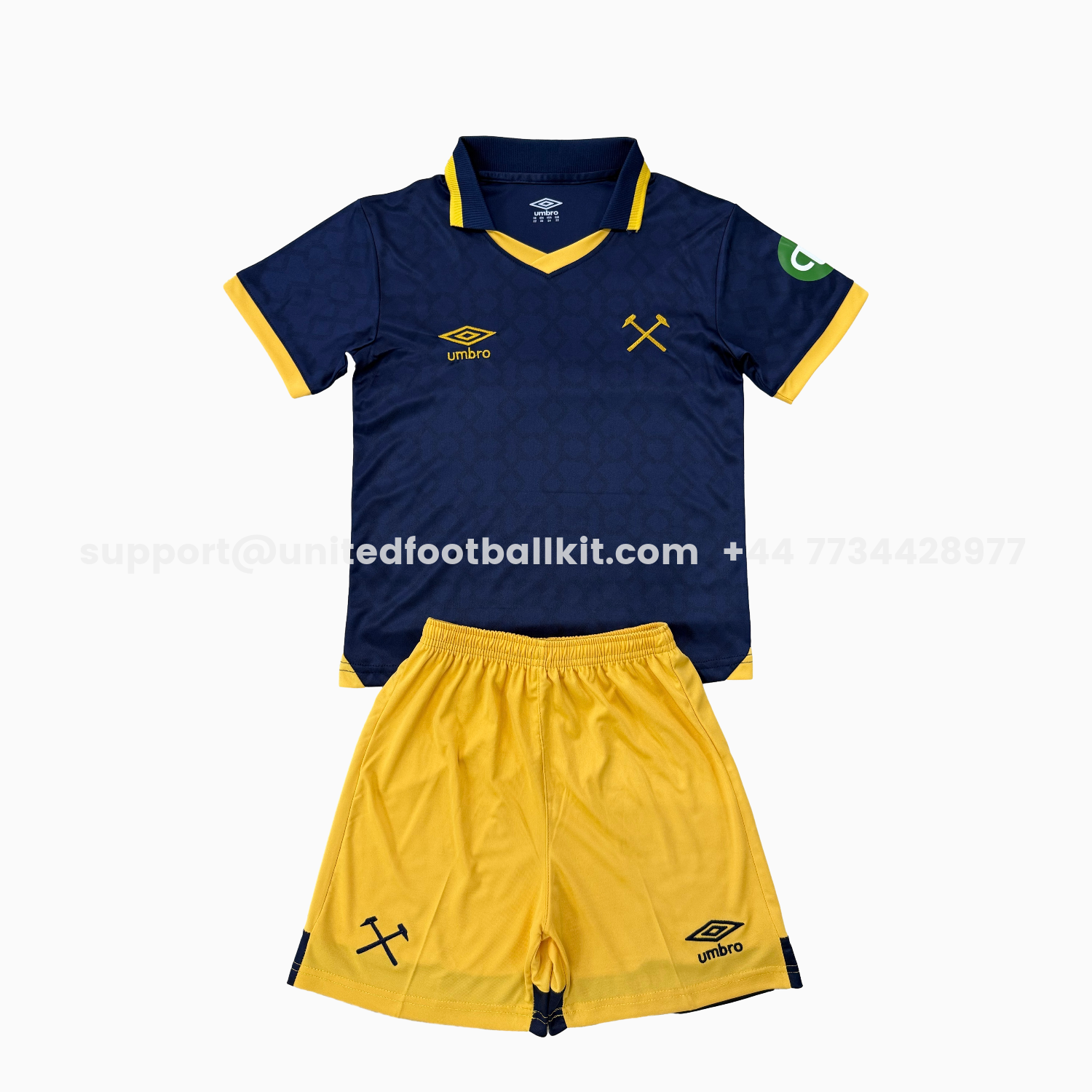 Unitedfootballkit.com | West Ham United 25-26 Third Kids Kit -Customize Name, Number and Patch | Worldwide Shipping