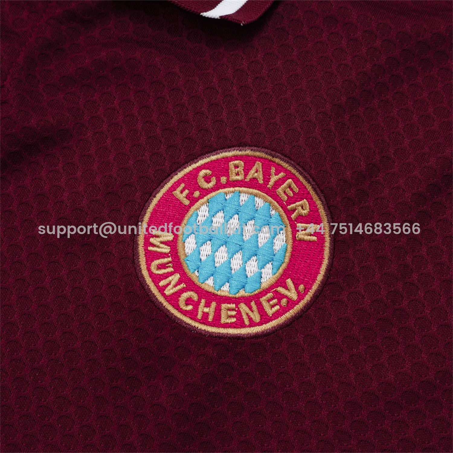 Unitedfootballkit.com | Bayern Munich 25-26 POLO Short-Sleeve Training Set - Deep Red Top and Pants -Customize Name, Number and Patch | Worldwide Shipping