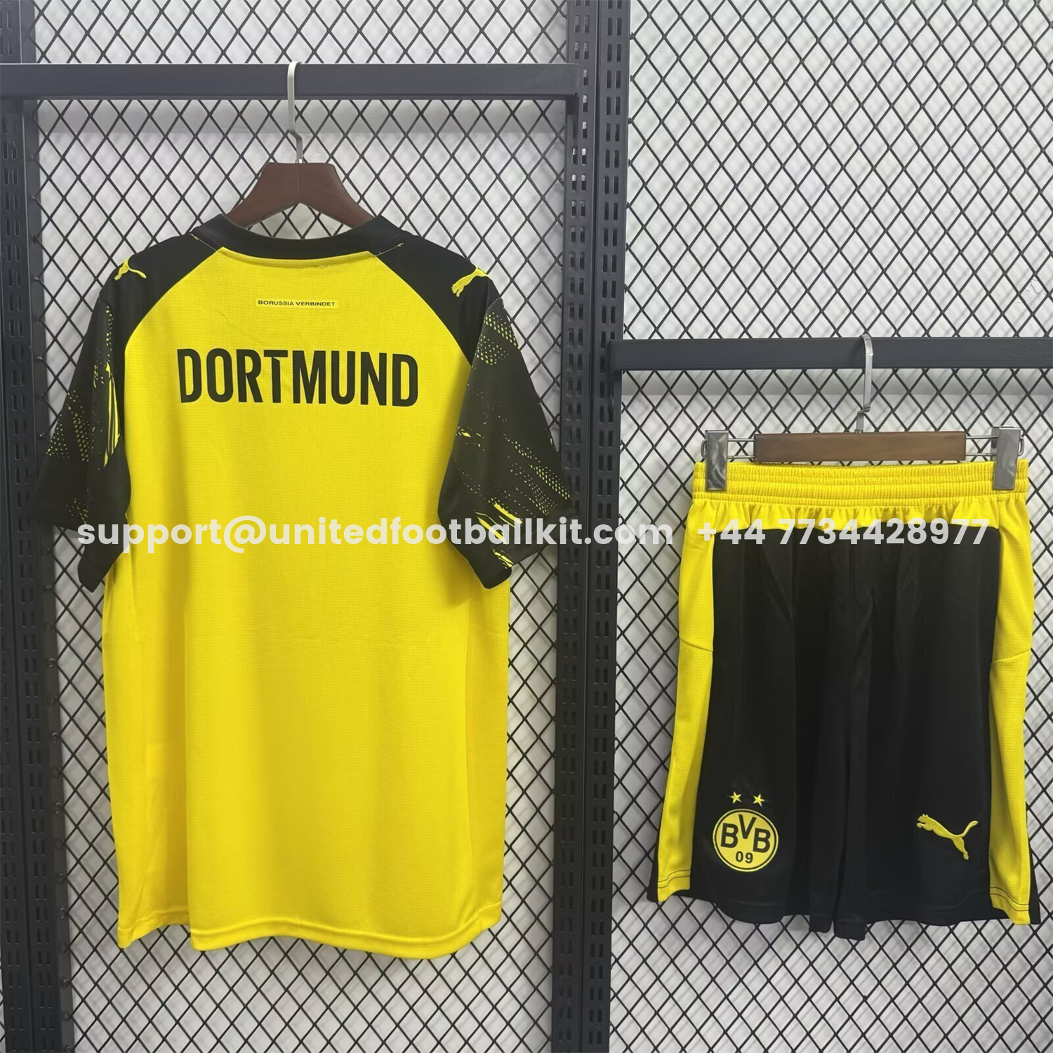 Unitedfootballkit.com | Dortmund 25-26 Home Kids Kit -Customize Name, Number and Patch | Worldwide Shipping