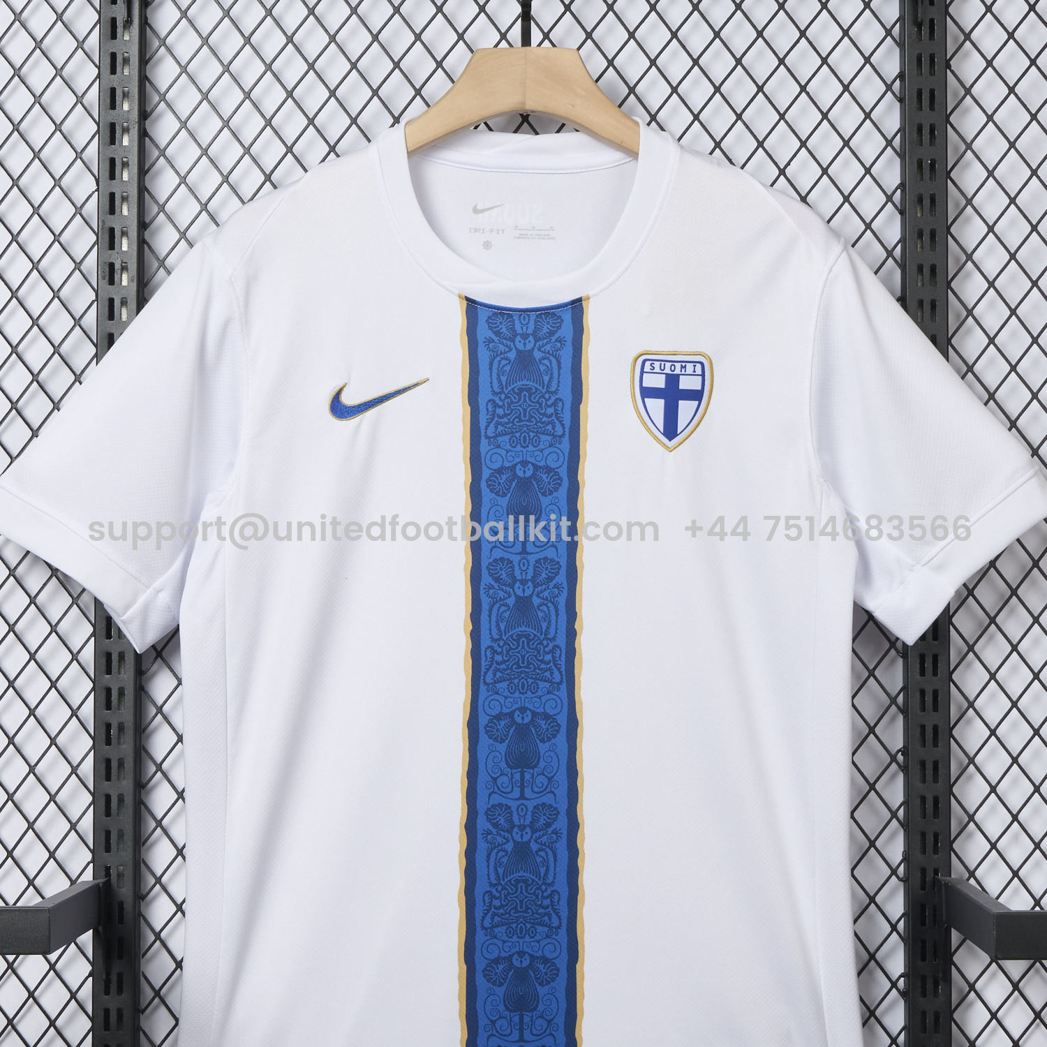 Unitedfootballkit.com | Finland 2026 Home Jersey - Fans Version -Customize Name, Number and Patch | Worldwide Shipping