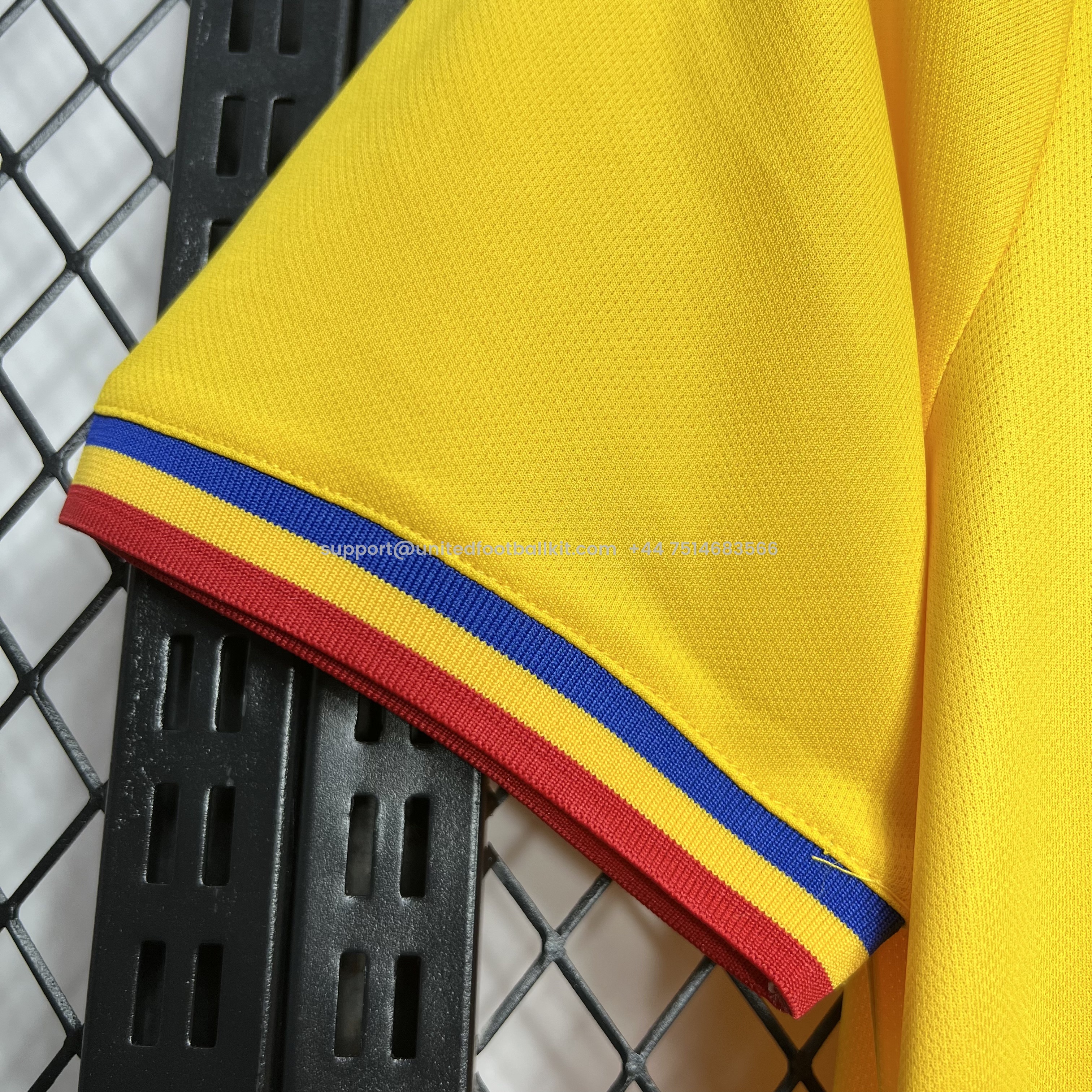 Unitedfootballkit.com | Romania 2024 Home Stadium Jersey - Fans Version -Customize Name, Number and Patch | Worldwide Shipping