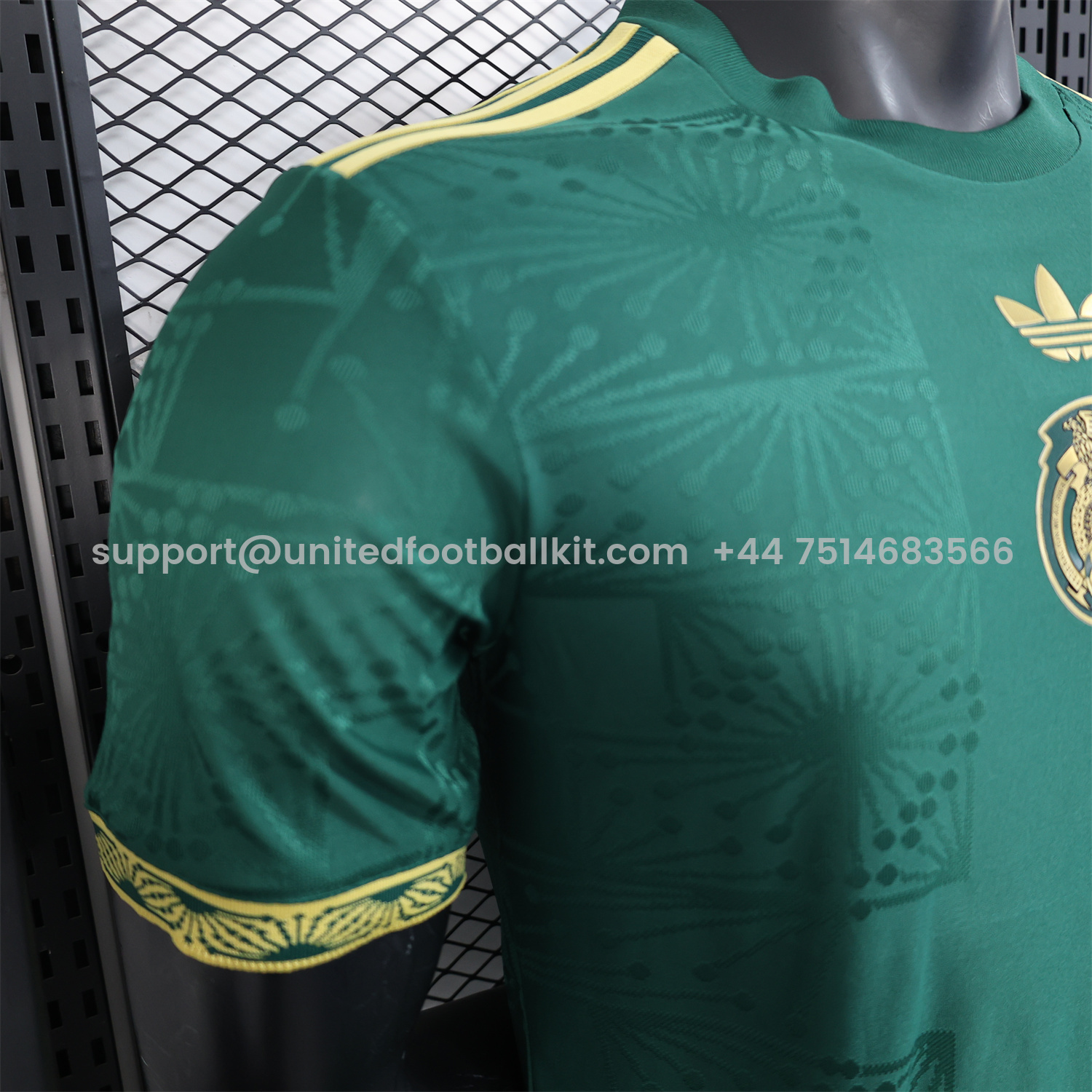 Unitedfootballkit.com | Mexico 2025 Gold Cup Special Edition Green Jersey - Player Version -Customize Name, Number and Patch | Worldwide Shipping