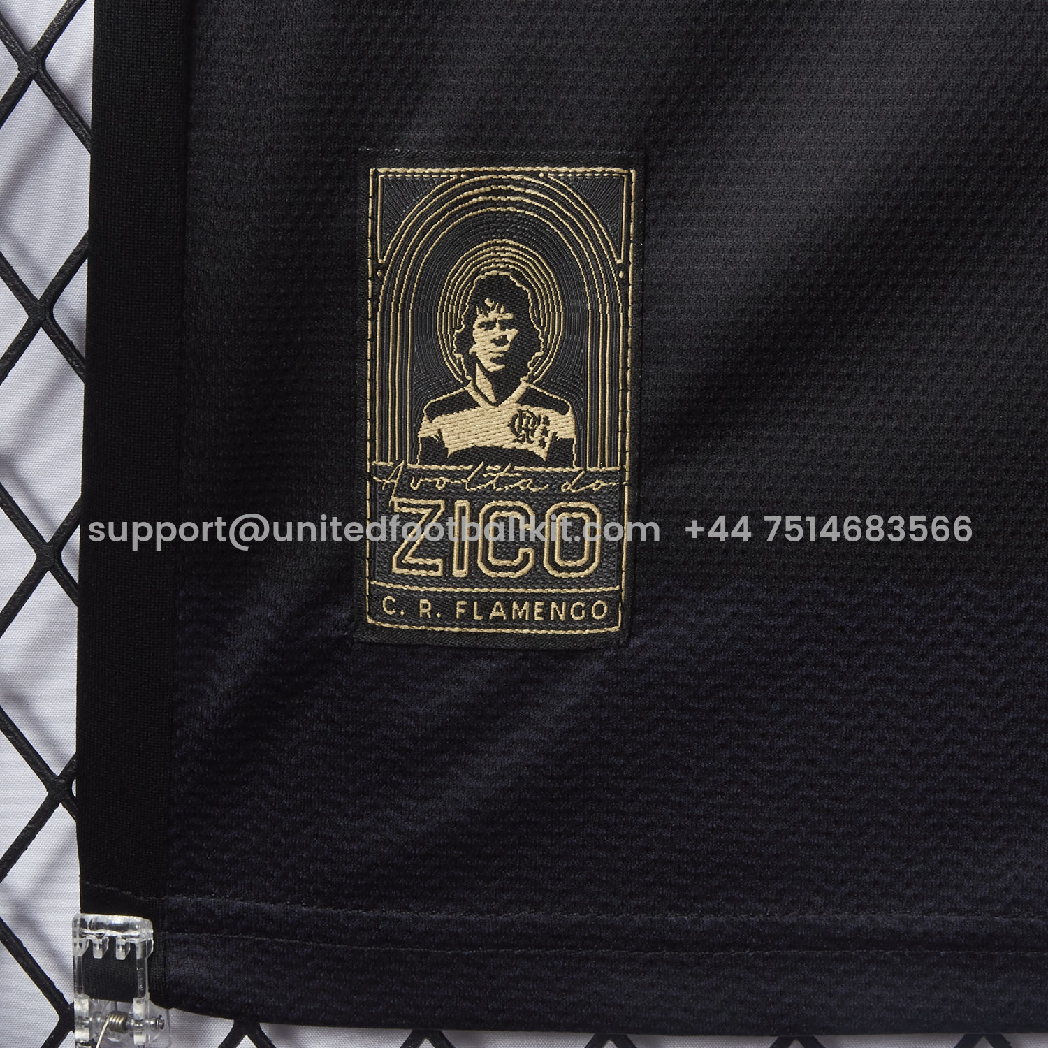 Unitedfootballkit.com | Flamengo 25-26 ZICO Commemorative Black Jersey - Fans Version -Customize Name, Number and Patch | Worldwide Shipping