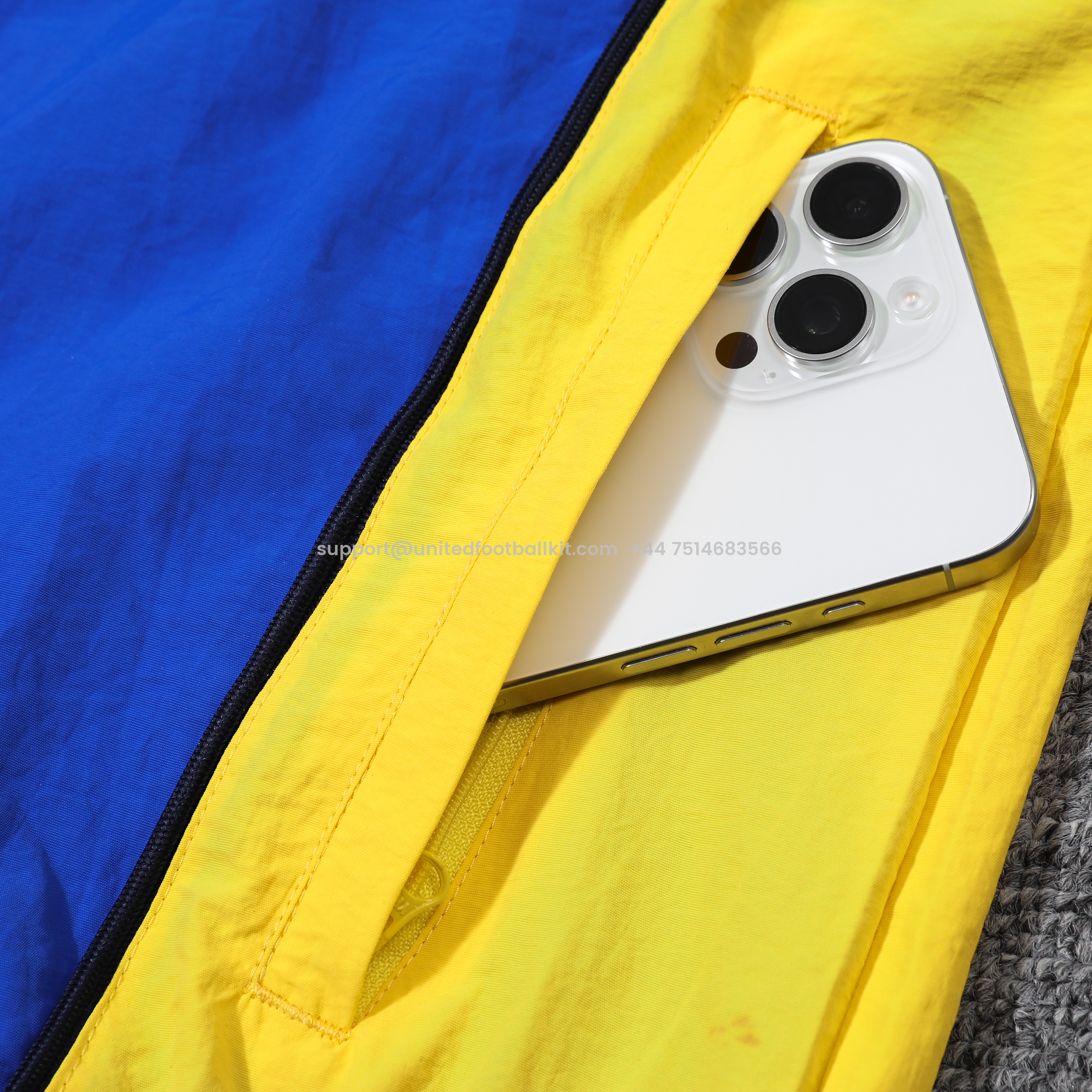 Unitedfootballkit.com | Boca Juniors 24-25 Blue Throwback Windbreaker Suit - Jackets & Pants -Customize Name, Number and Patch | Worldwide Shipping