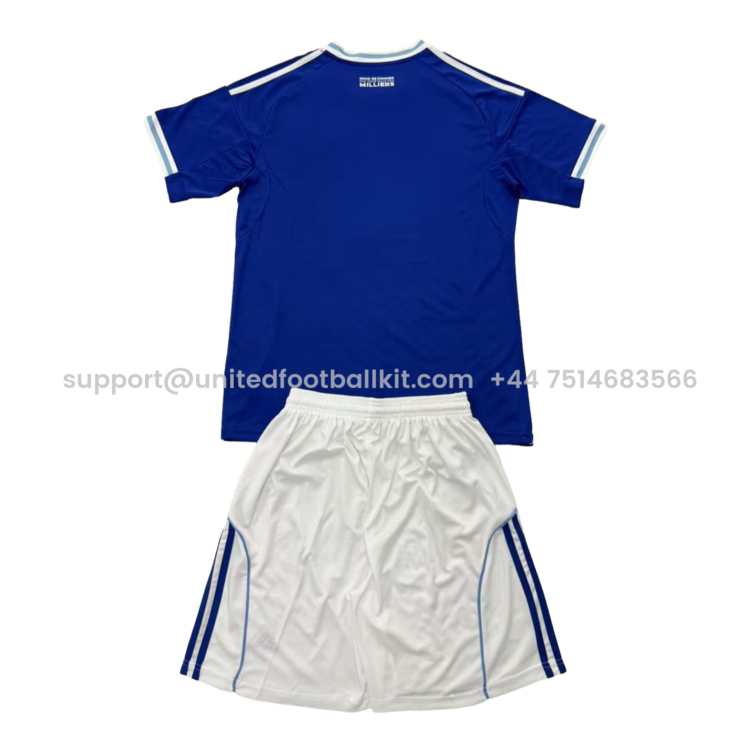 Unitedfootballkit.com | Strasbourg 25-26 Home Kids Kit -Customize Name, Number and Patch | Worldwide Shipping