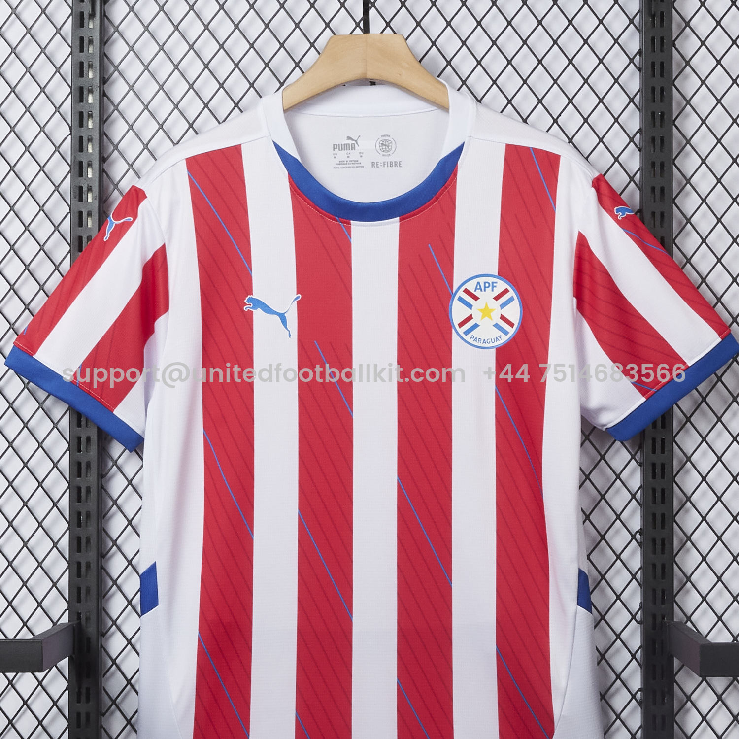 Unitedfootballkit.com | Paraguay 24-25 Home Jersey - Fans Version -Customize Name, Number and Patch | Worldwide Shipping