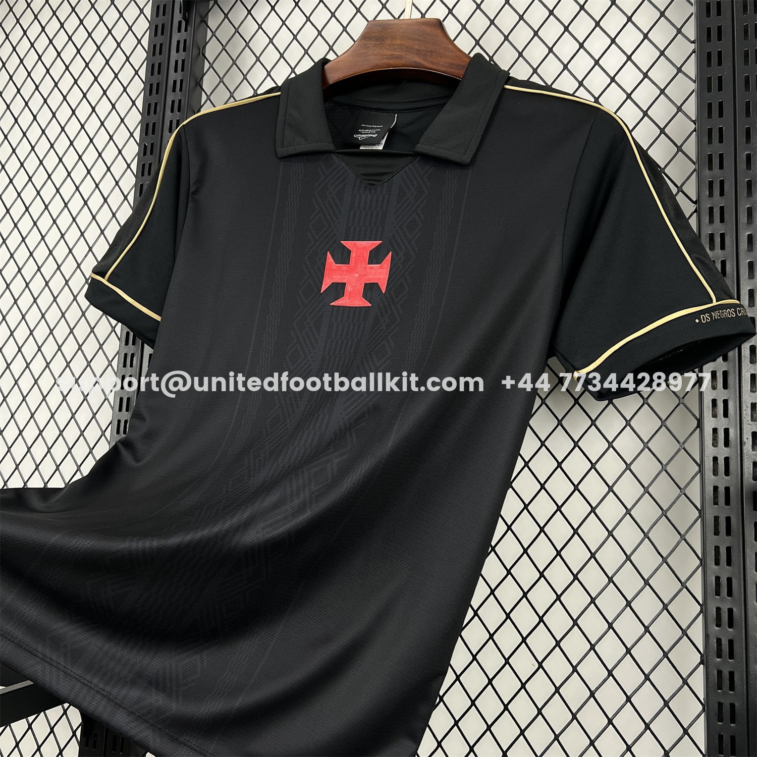 Unitedfootballkit.com | Vasco da Gama 25-26 Black Special Jersey - Fans Version -Customize Name, Number and Patch | Worldwide Shipping