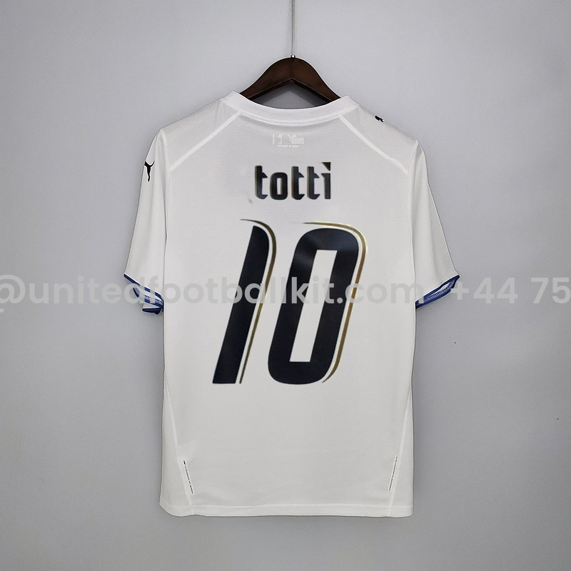 Unitedfootballkit.com | Retro Italy 2006 Away Stadium Jersey -Customize Name, Number and Patch | Worldwide Shipping