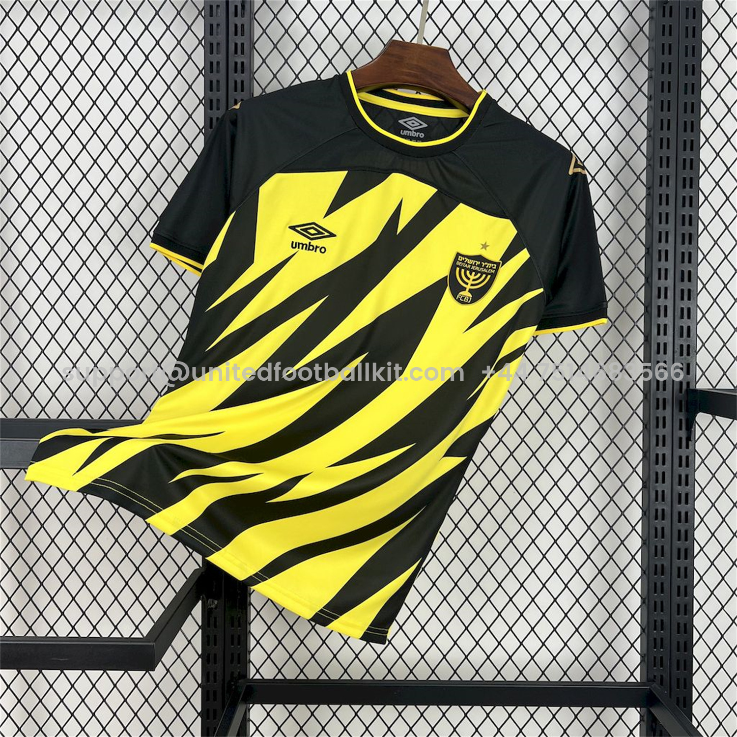 Unitedfootballkit.com | Beitar Jerusalem 24-25 Home Jersey - Fans Version -Customize Name, Number and Patch | Worldwide Shipping