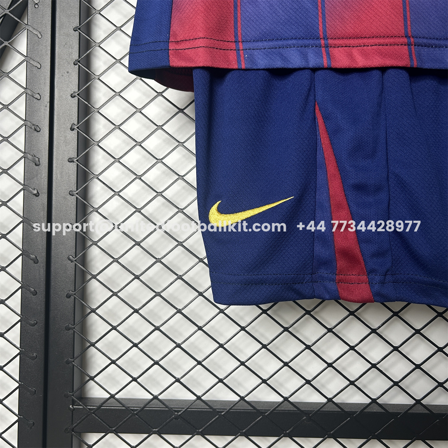 Unitedfootballkit.com | Barcelona 25-26 Ed Sheeran Home Special Kids Kit - Fans Version -Customize Name, Number and Patch | Worldwide Shipping